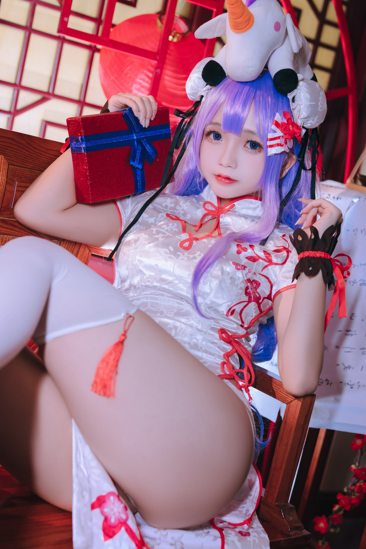 日奈娇 - 独角兽旗袍 [40P]