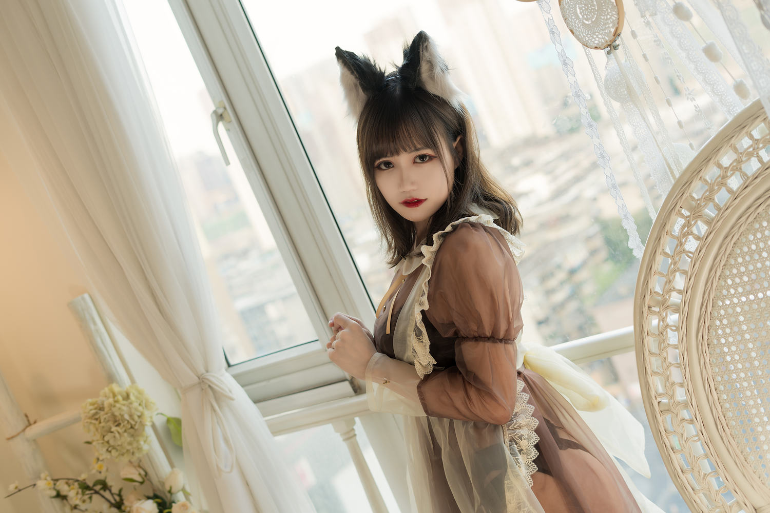 小仓千代w - 透明女仆咖啡色 [24P]