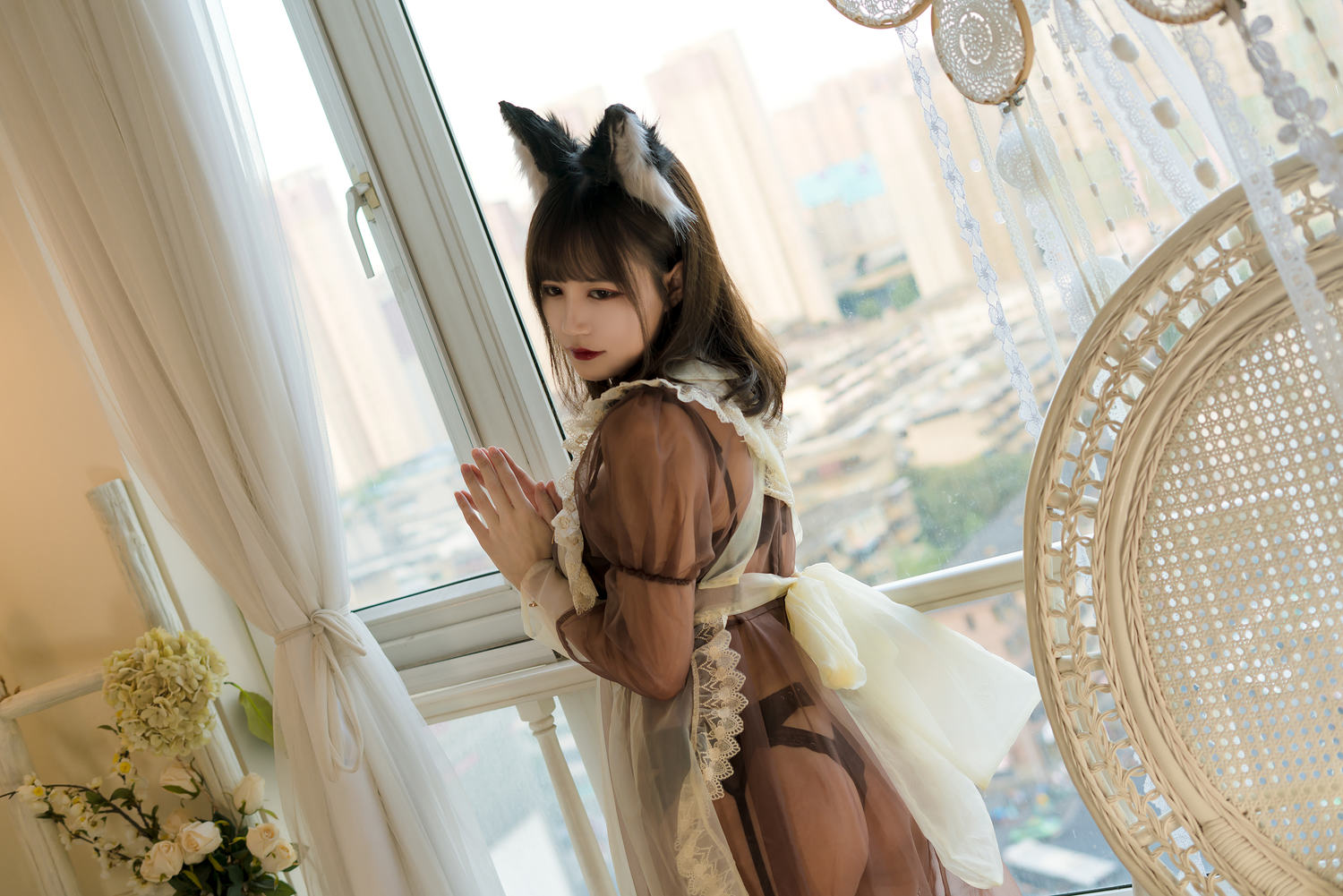 小仓千代w - 透明女仆咖啡色 [24P]