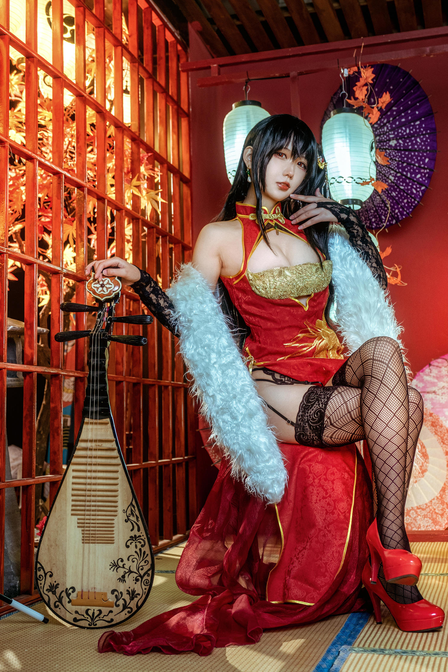 魔王杏子 - 大凤新春旗袍 [25P]