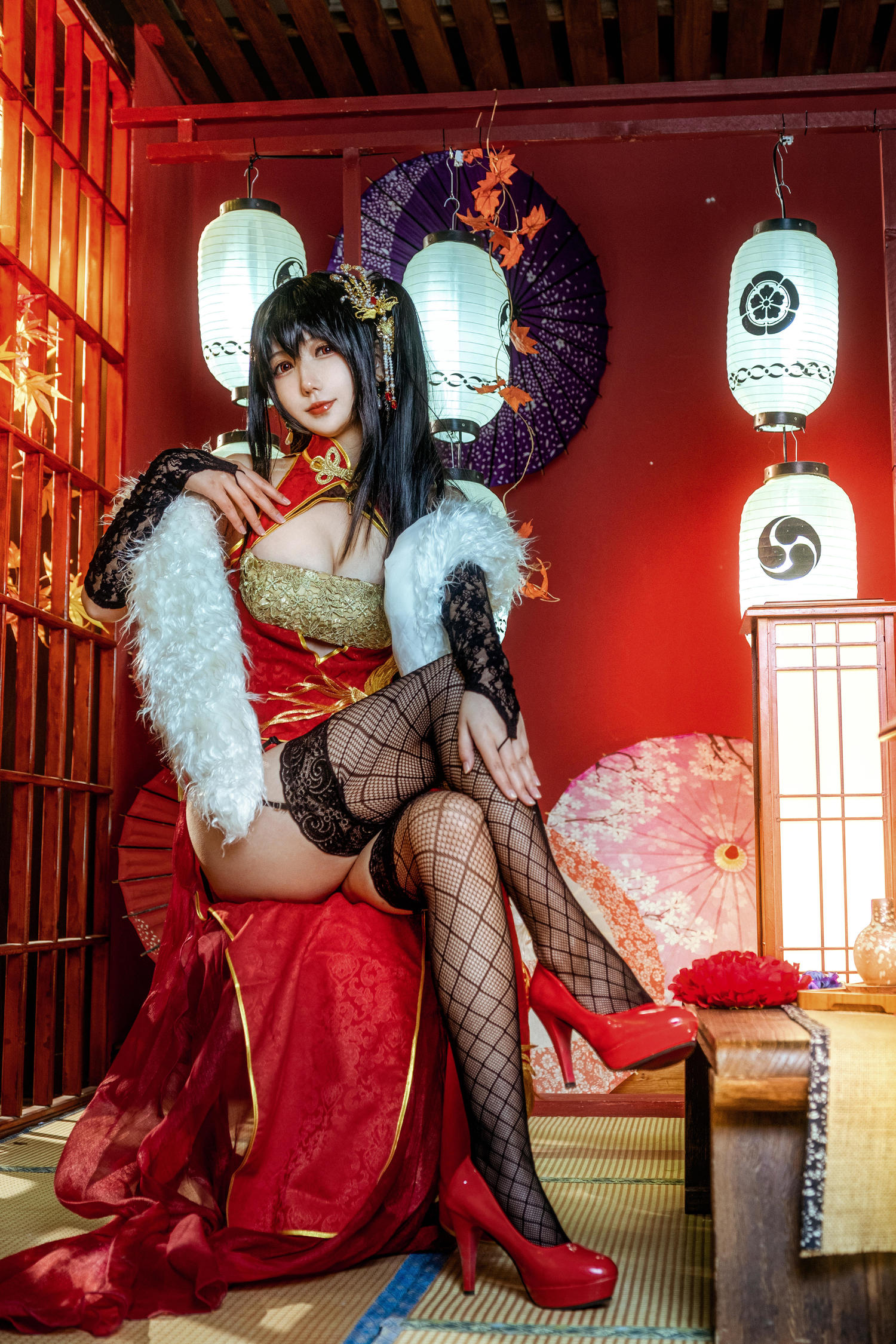 魔王杏子 - 大凤新春旗袍 [25P]