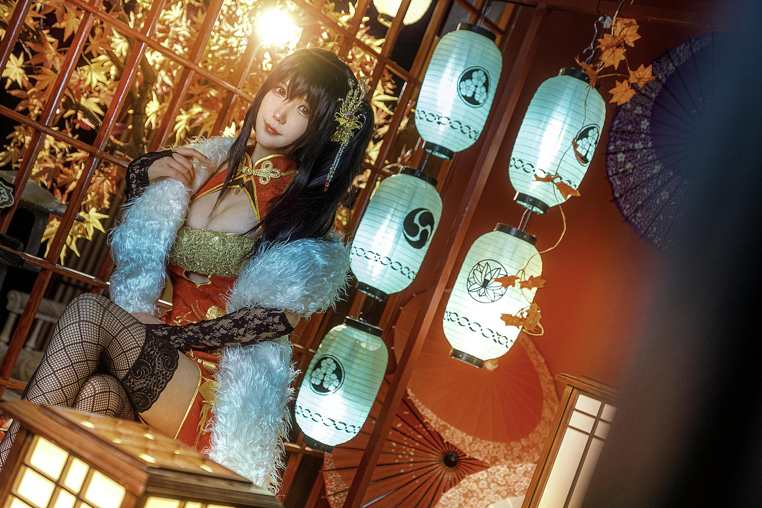 魔王杏子 - 大凤新春旗袍 [25P]