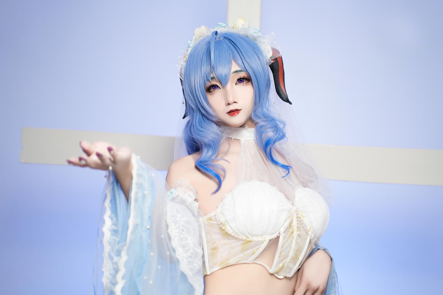 无黑黑黑黑 - 原神甘雨花嫁 [20P]