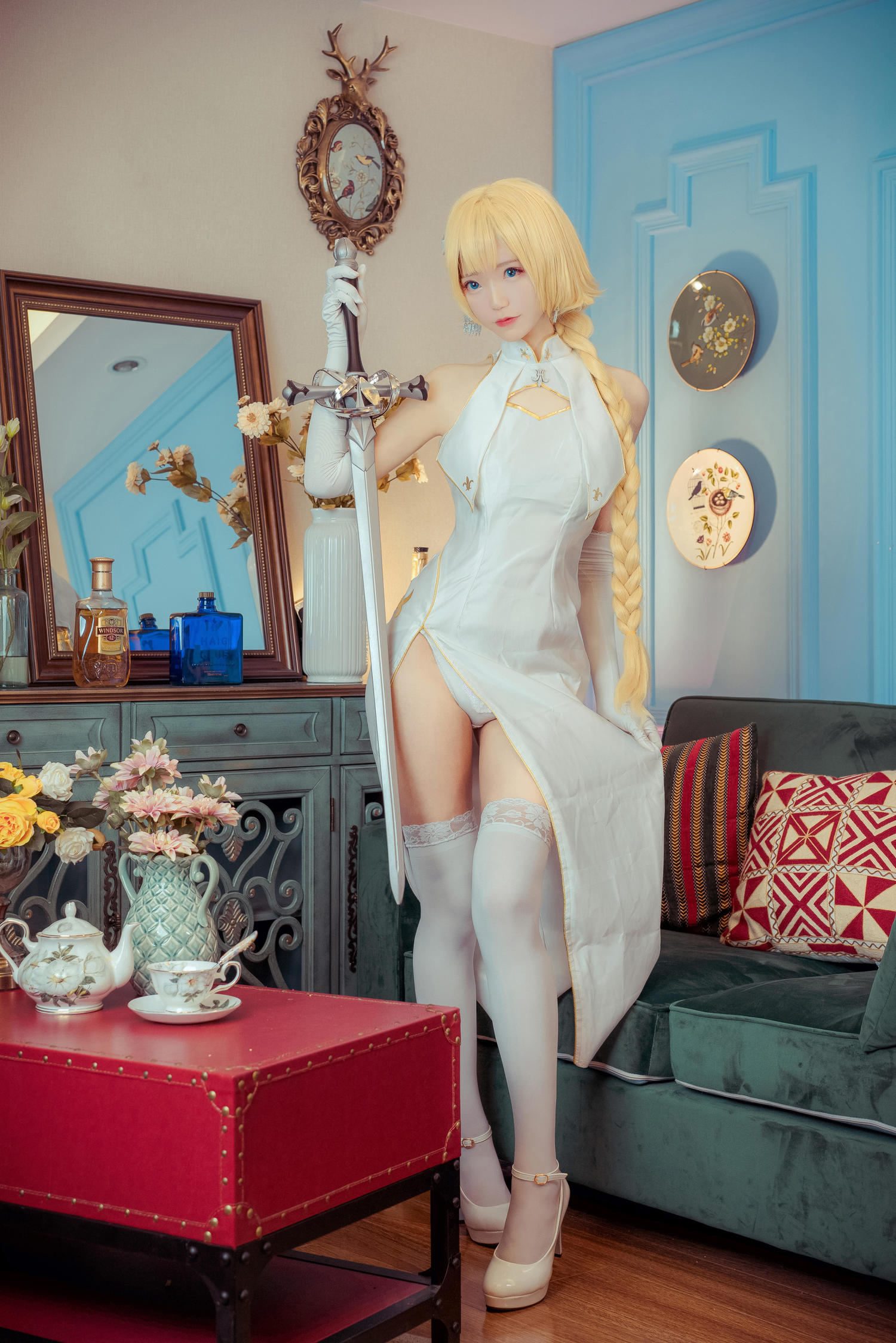 然理理 - 贞德同人白旗袍 [24P]