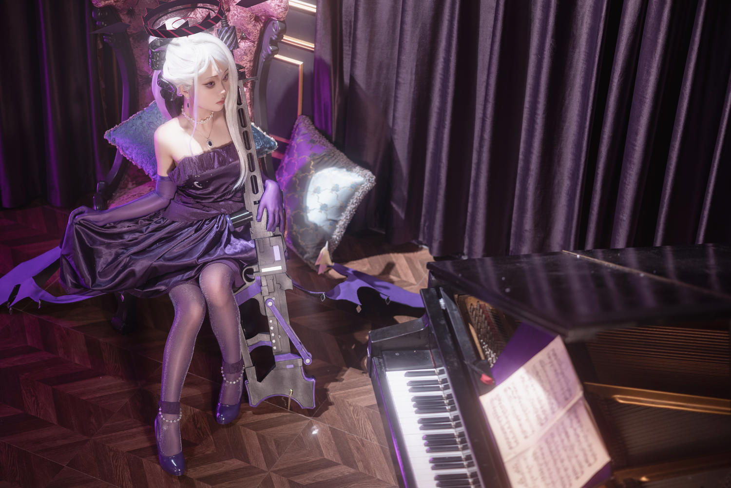 矢量鱼 蔚蓝档案 空崎日奈连衣裙 [34P-259MB]