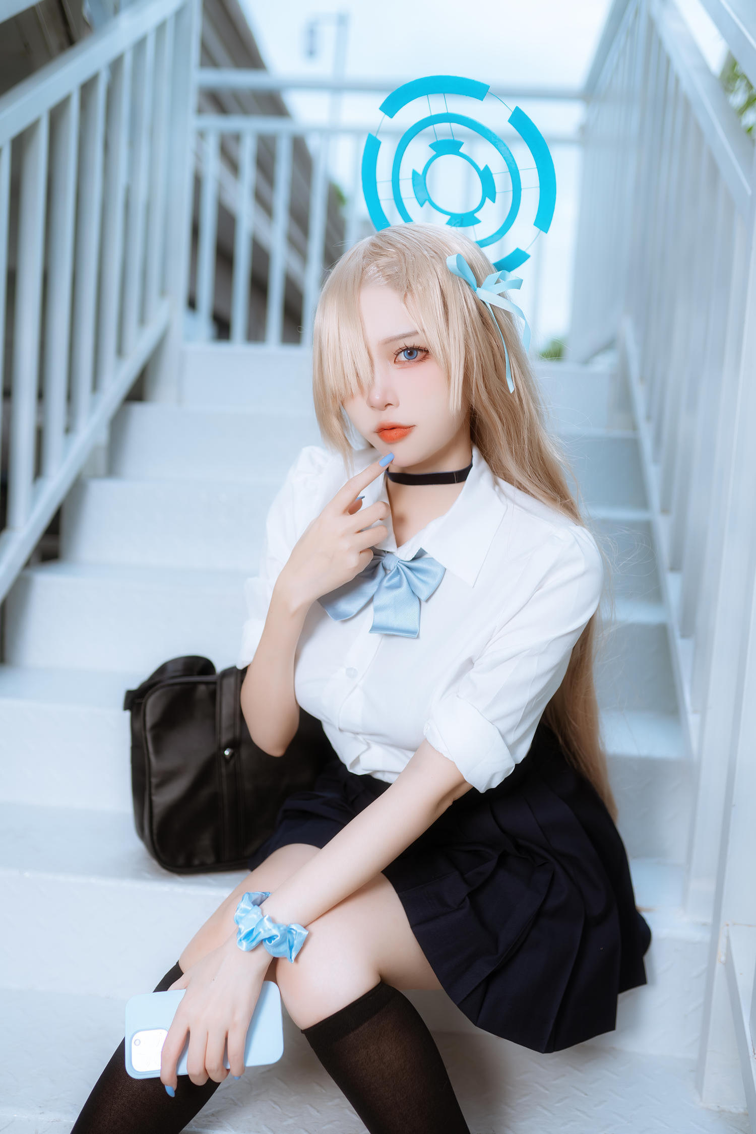 二佐 蔚蓝档案 一之濑明日奈 JK制服 [23P-264MB]