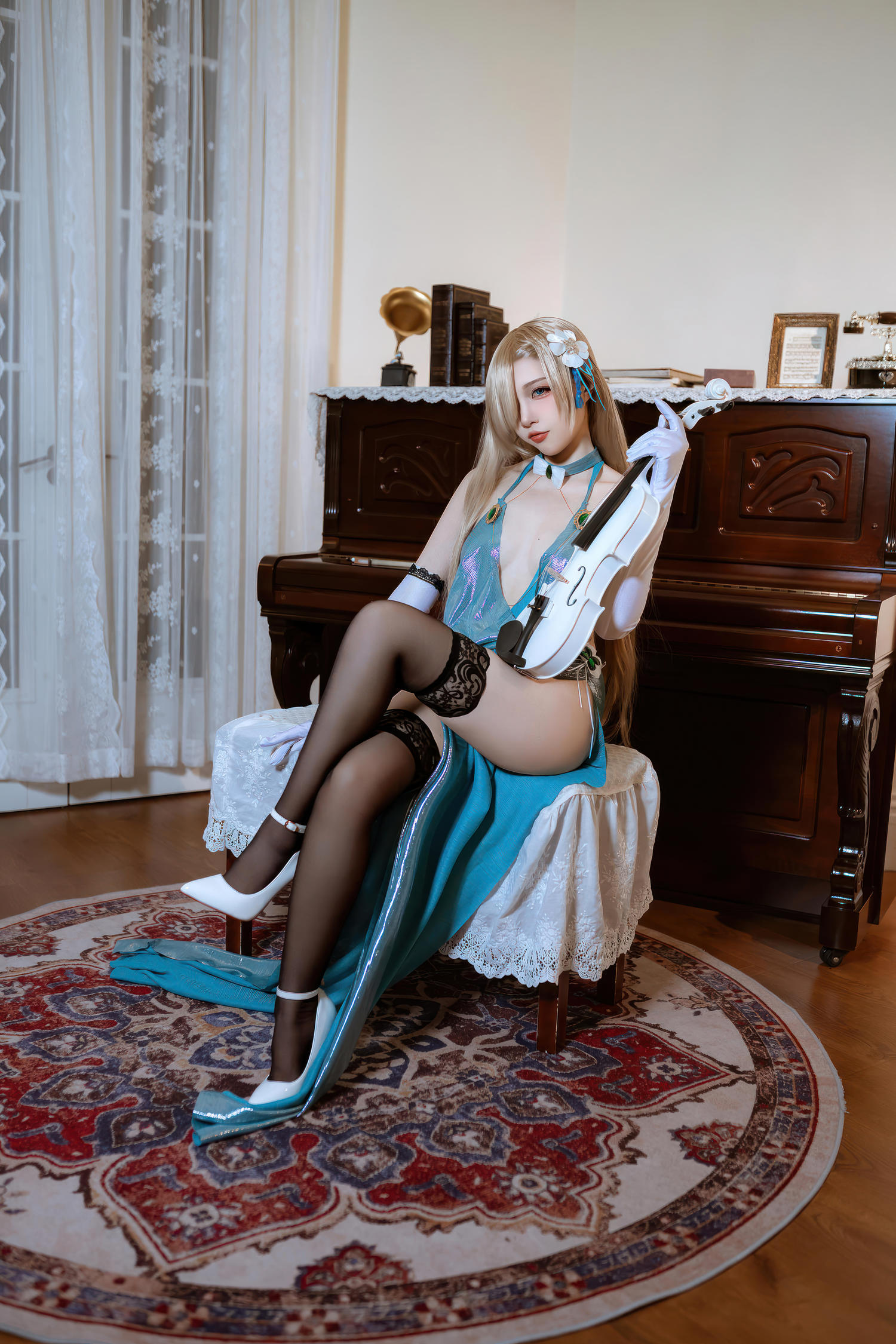 二佐 蔚蓝档案 一之濑明日奈 礼服 [28P-257MB]