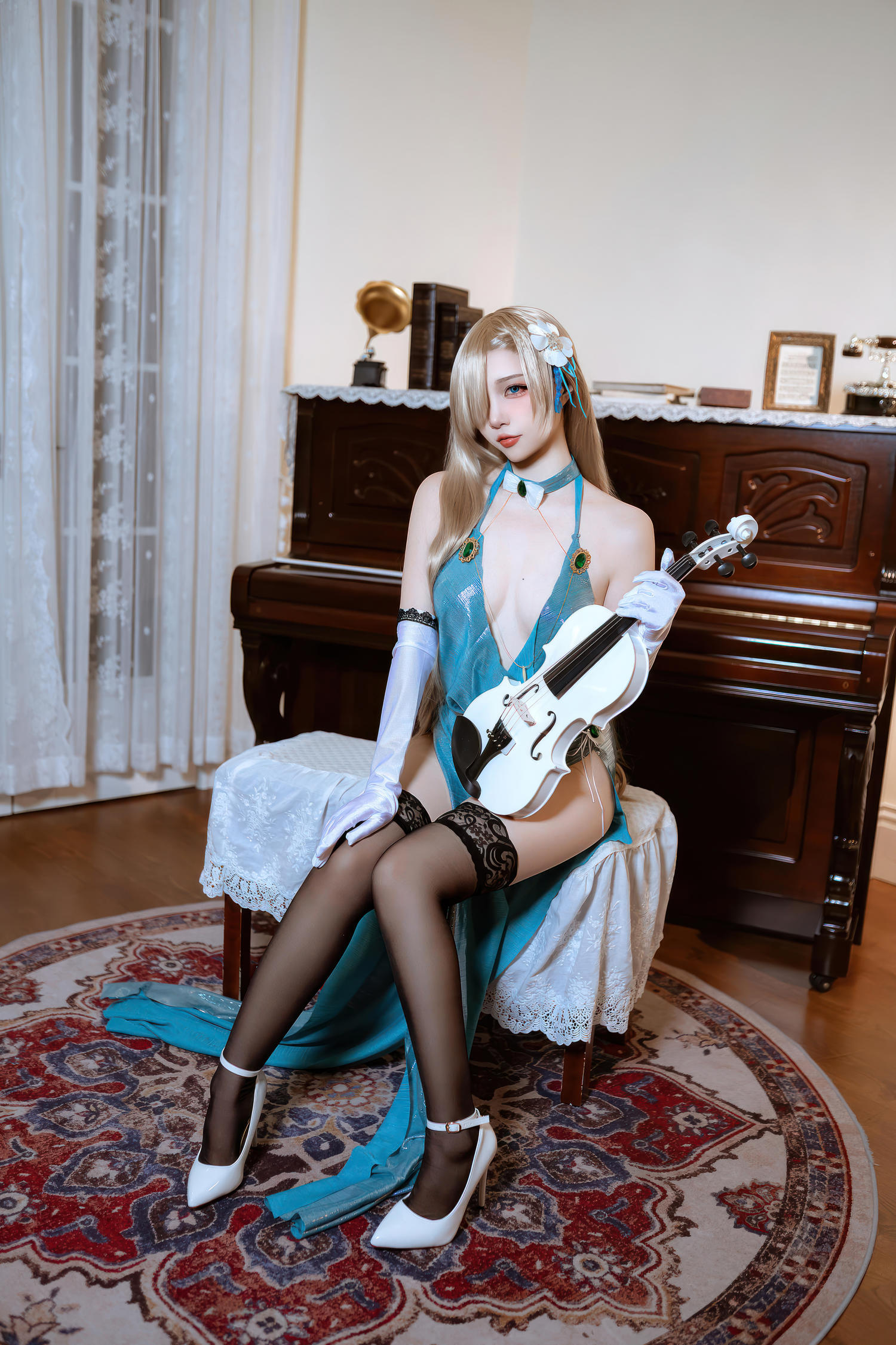 二佐 蔚蓝档案 一之濑明日奈 礼服 [28P-257MB]