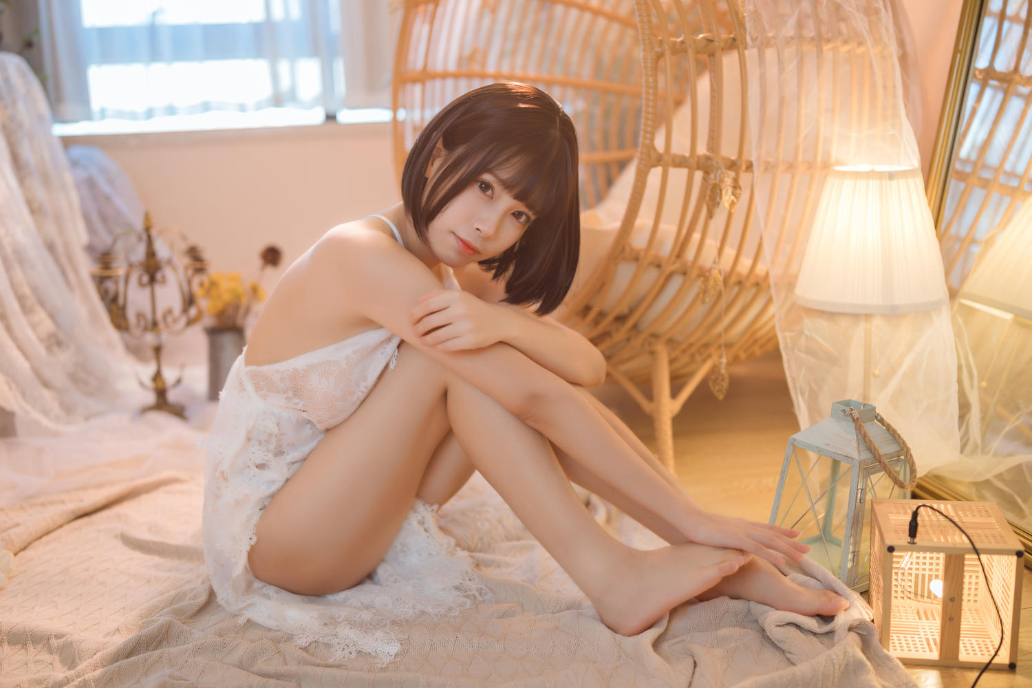 三無人型 - 白色连衣裙日落 [32P]