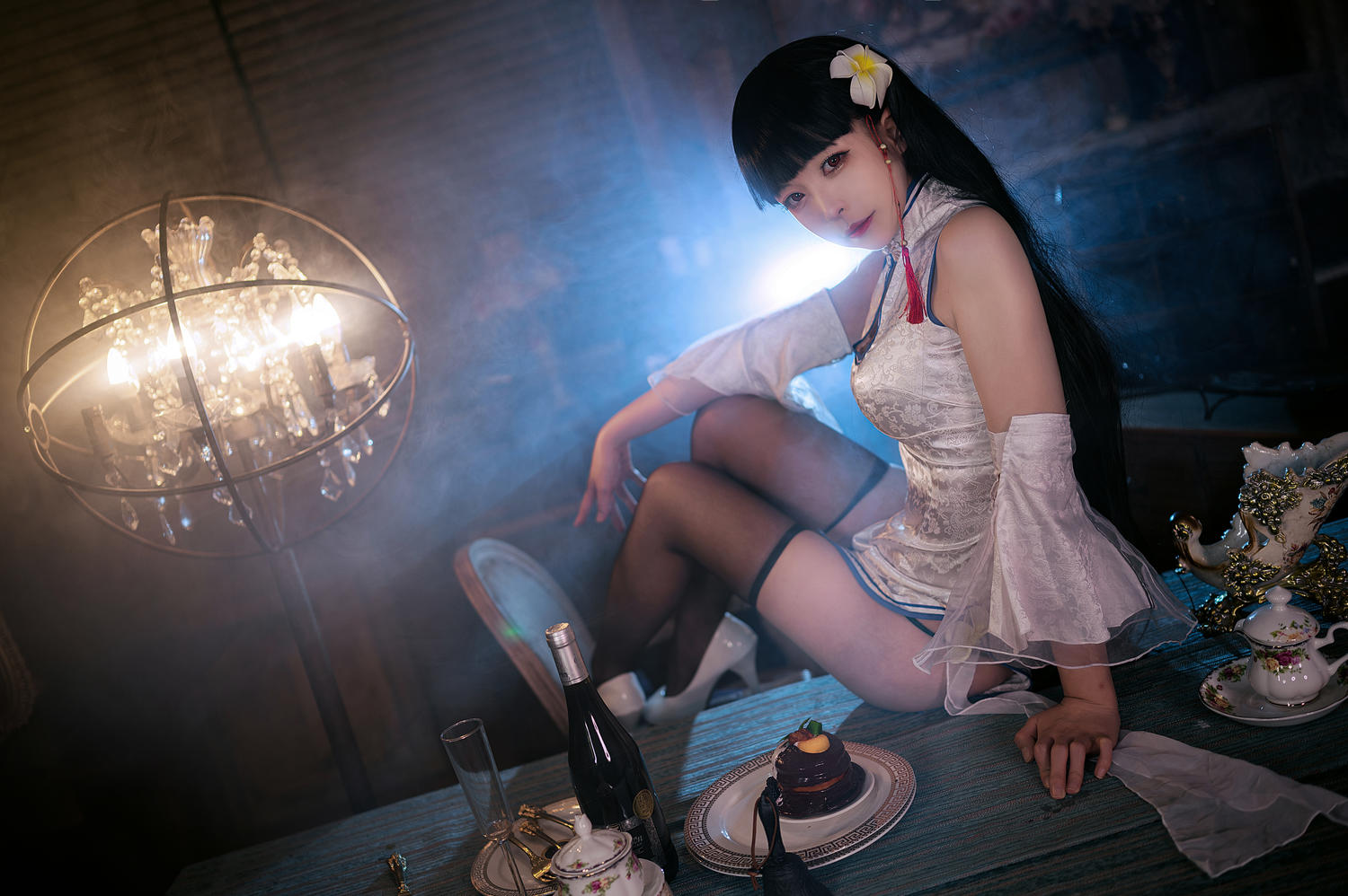 樱岛嗷- 逸仙旗袍+拉加利索尼埃旗袍 [39P]