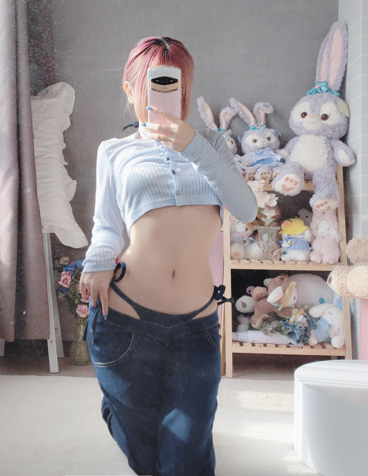 日奈娇 - 牛仔裤自拍 [80P]