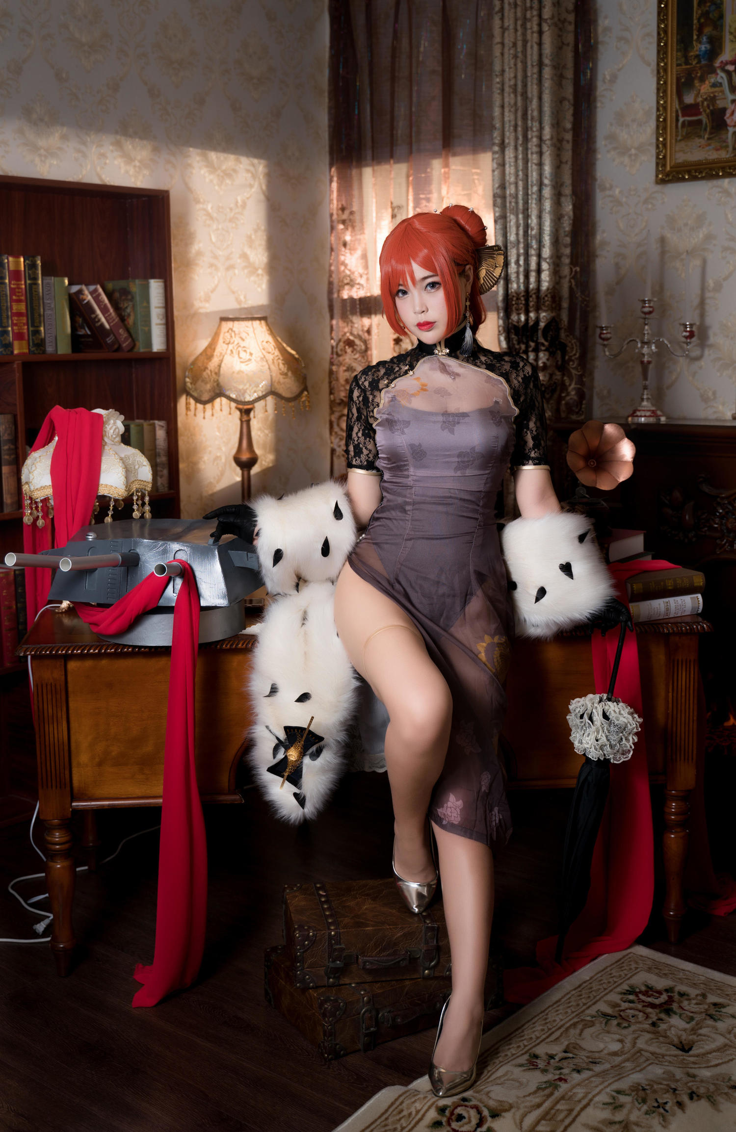 白烨 - 君主旗袍 [70P]