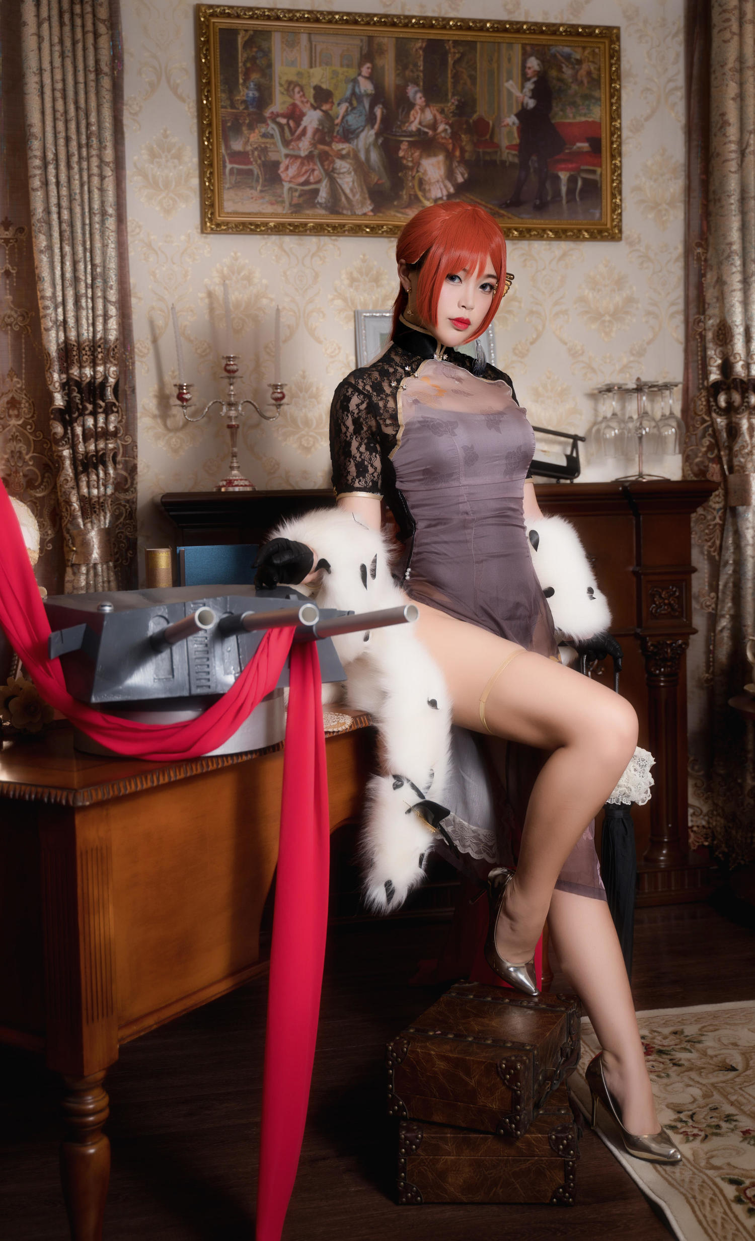 白烨 - 君主旗袍 [70P]