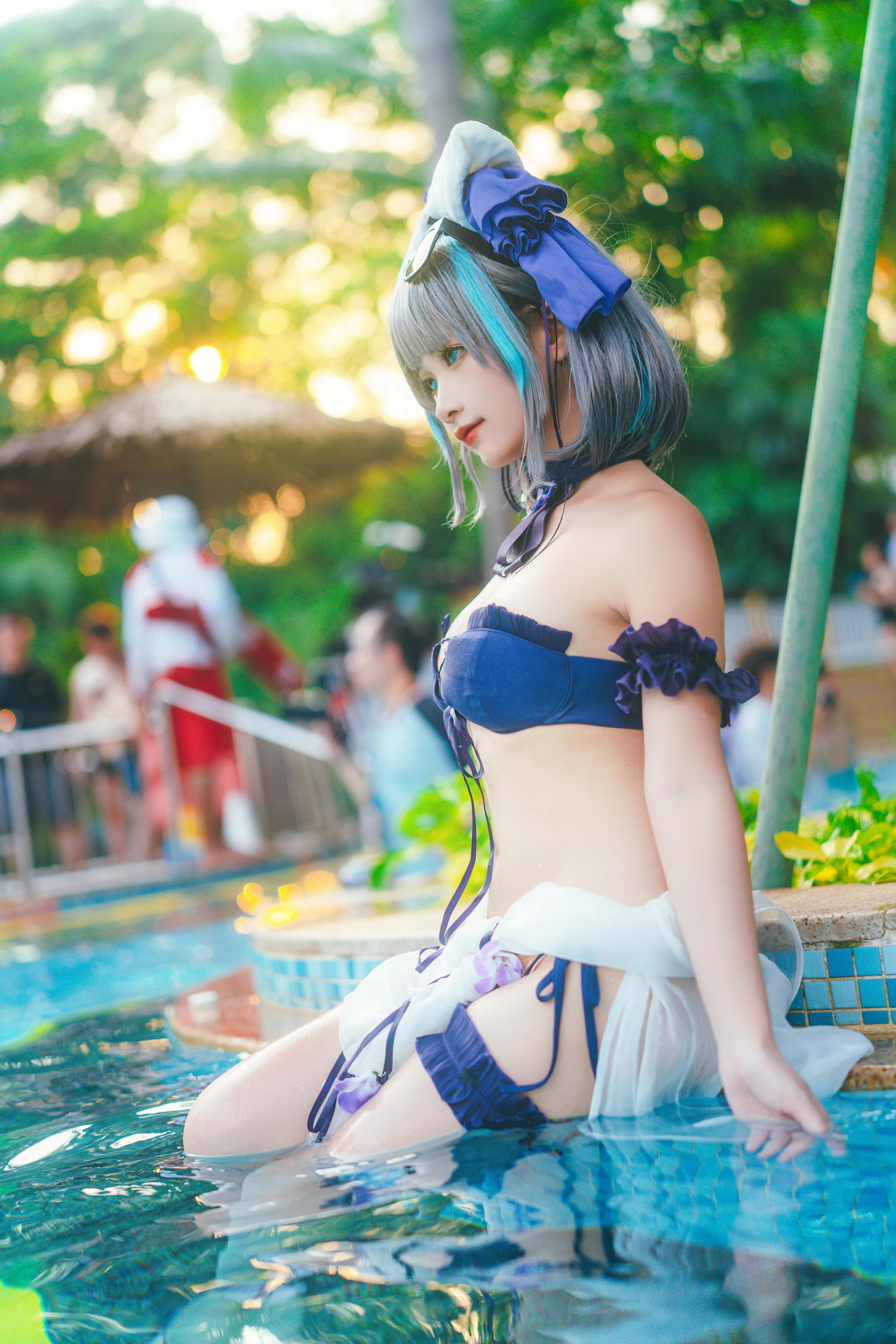 月一吖 - 柴郡泳装 [30P]