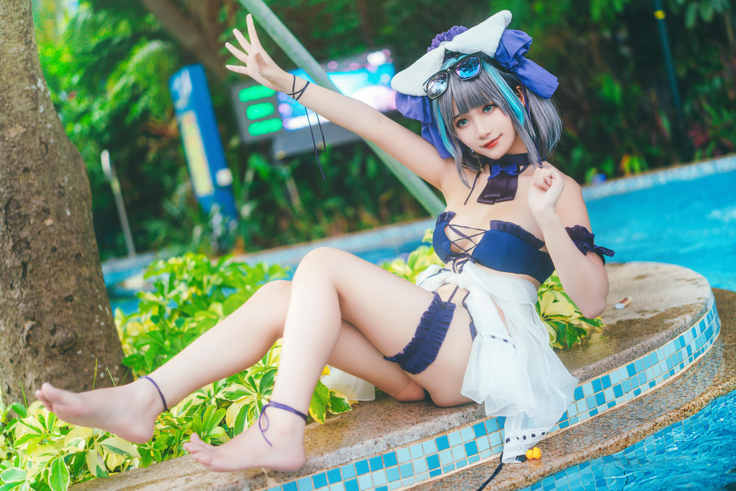 月一吖 - 柴郡泳装 [30P]