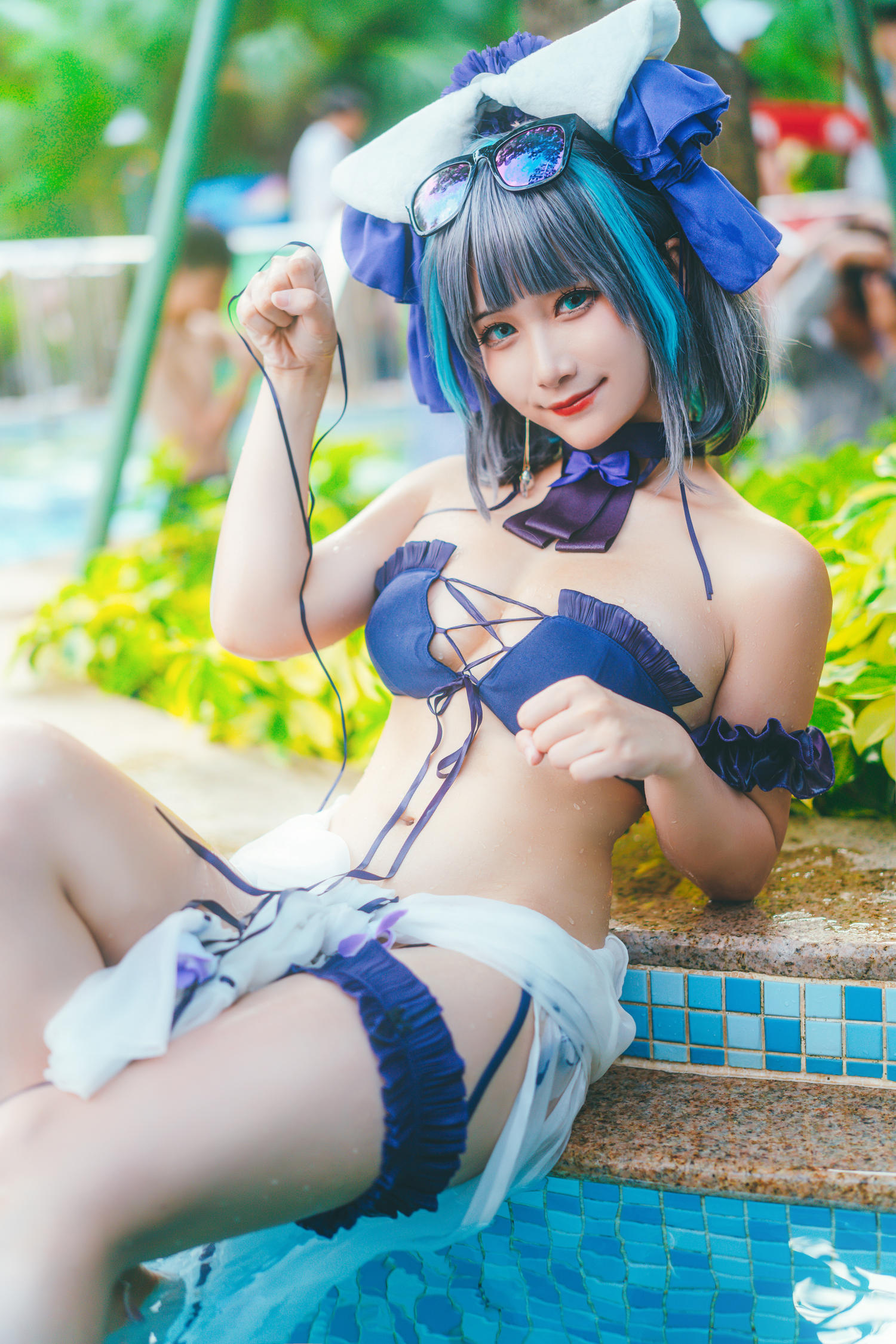 月一吖 - 柴郡泳装 [30P]