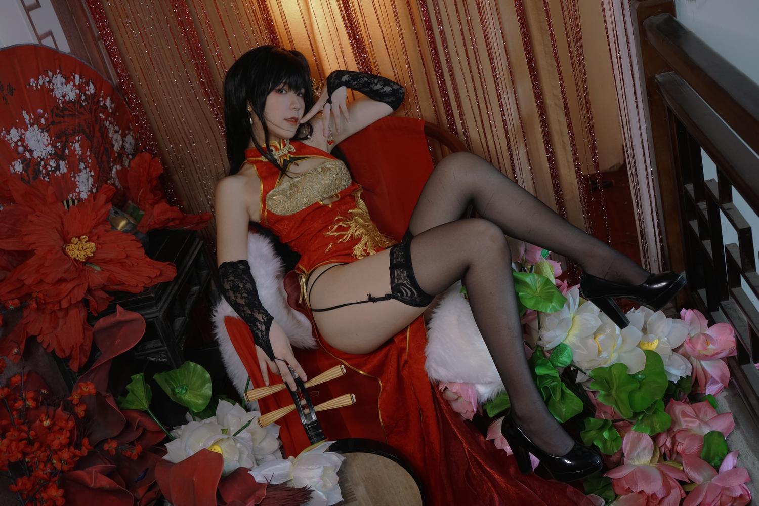 Quan冉有点饿 - 大凤旗袍 [12P]