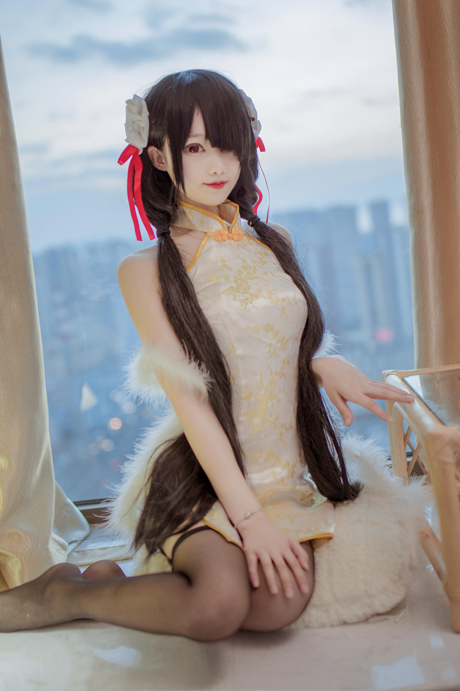 羽天shine - 狂三旗袍 [22P]