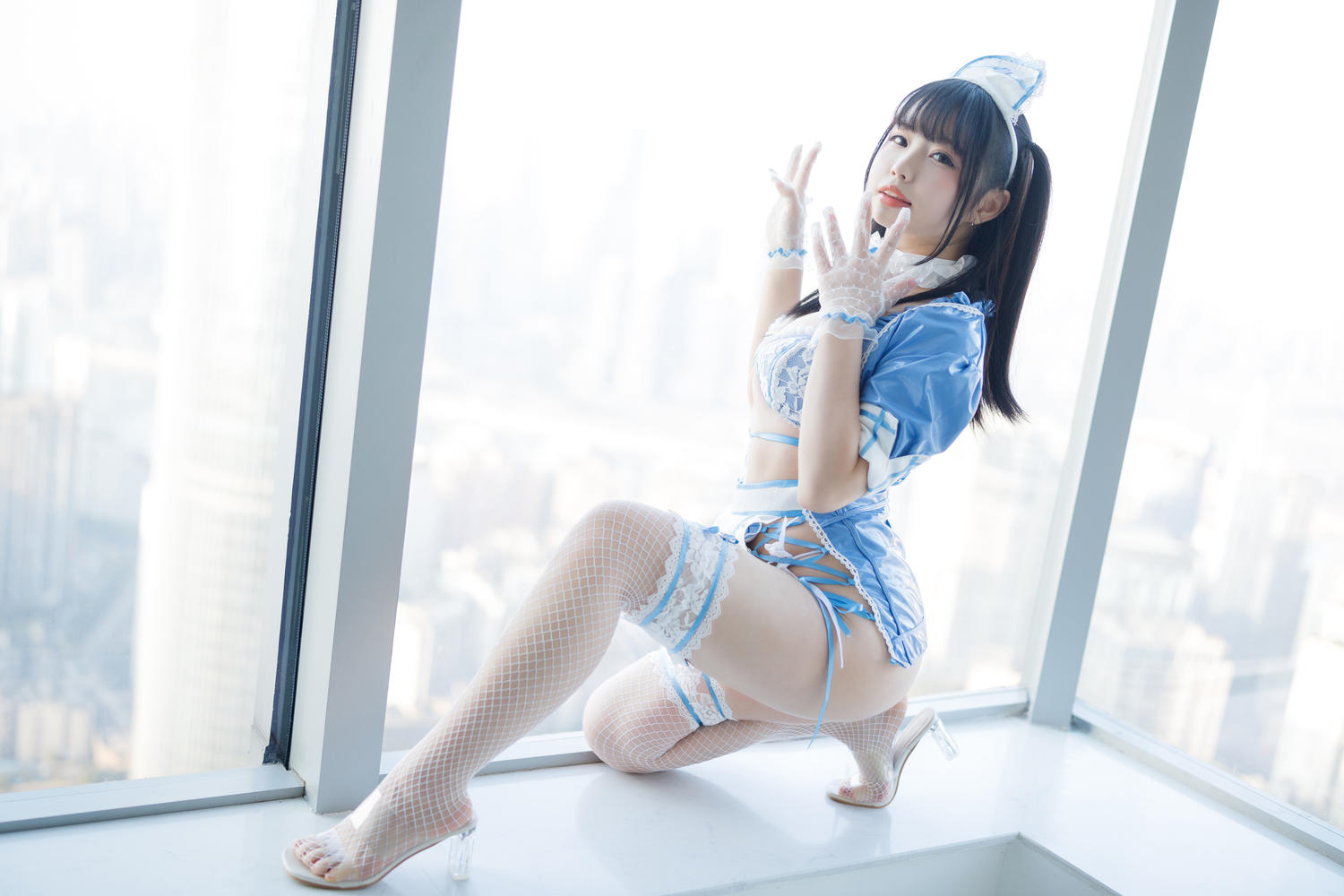 珍吱&胡桃喵 - 红蓝 [196P]