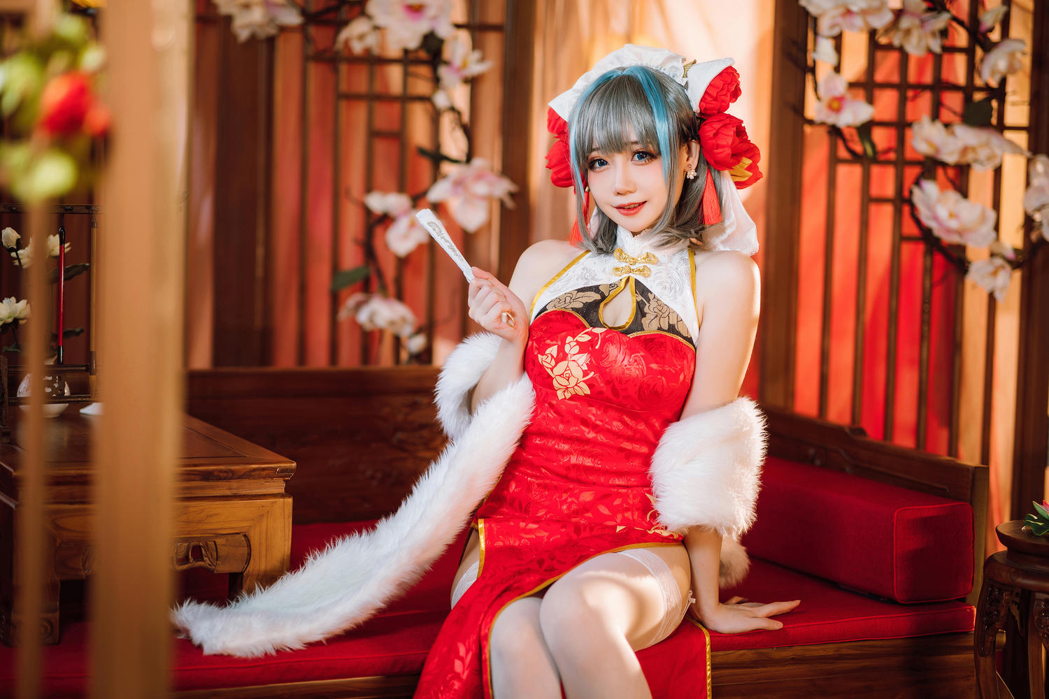 焖焖碳 - 柴郡旗袍 [29P]