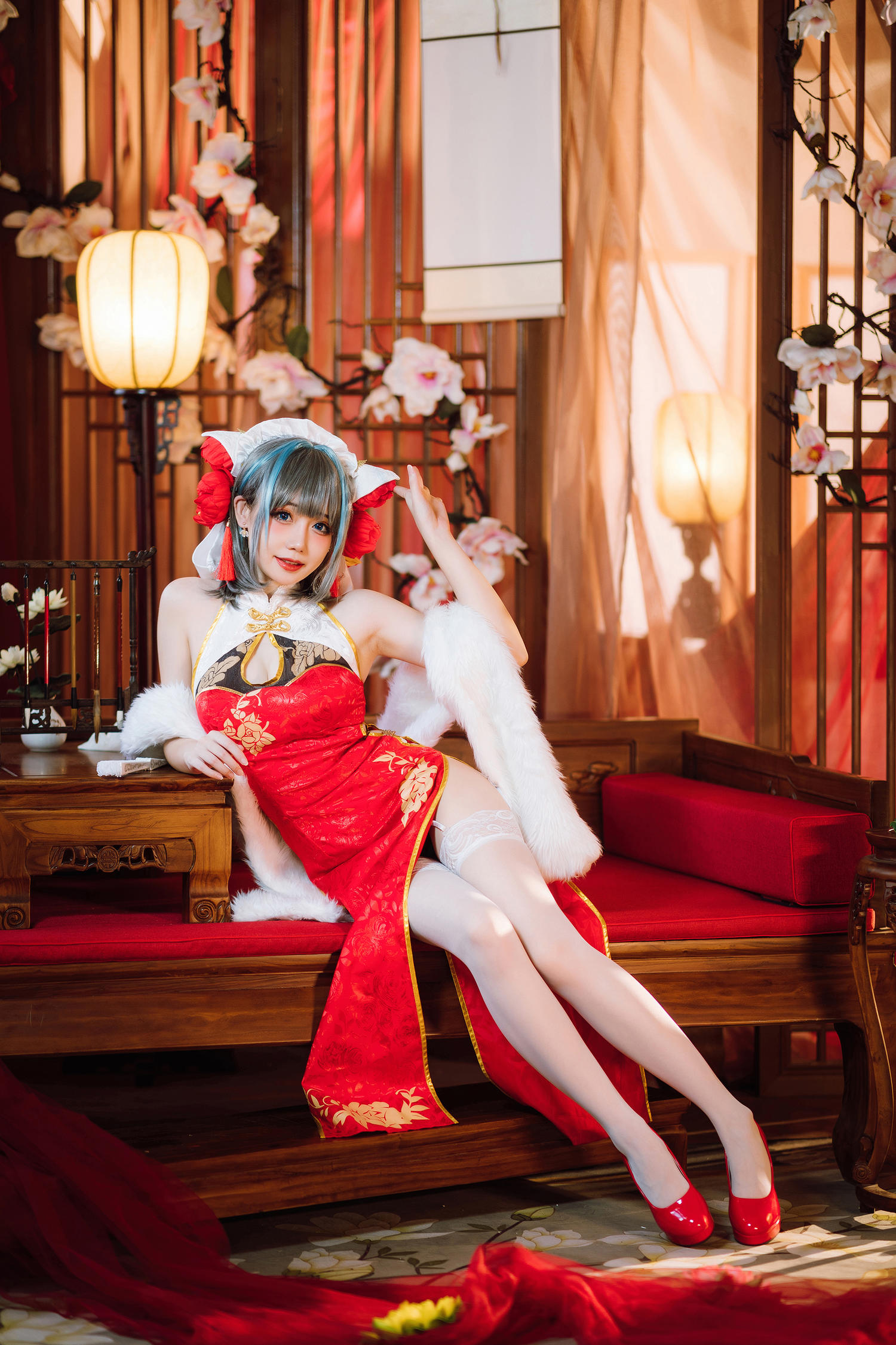 焖焖碳 - 柴郡旗袍 [29P]