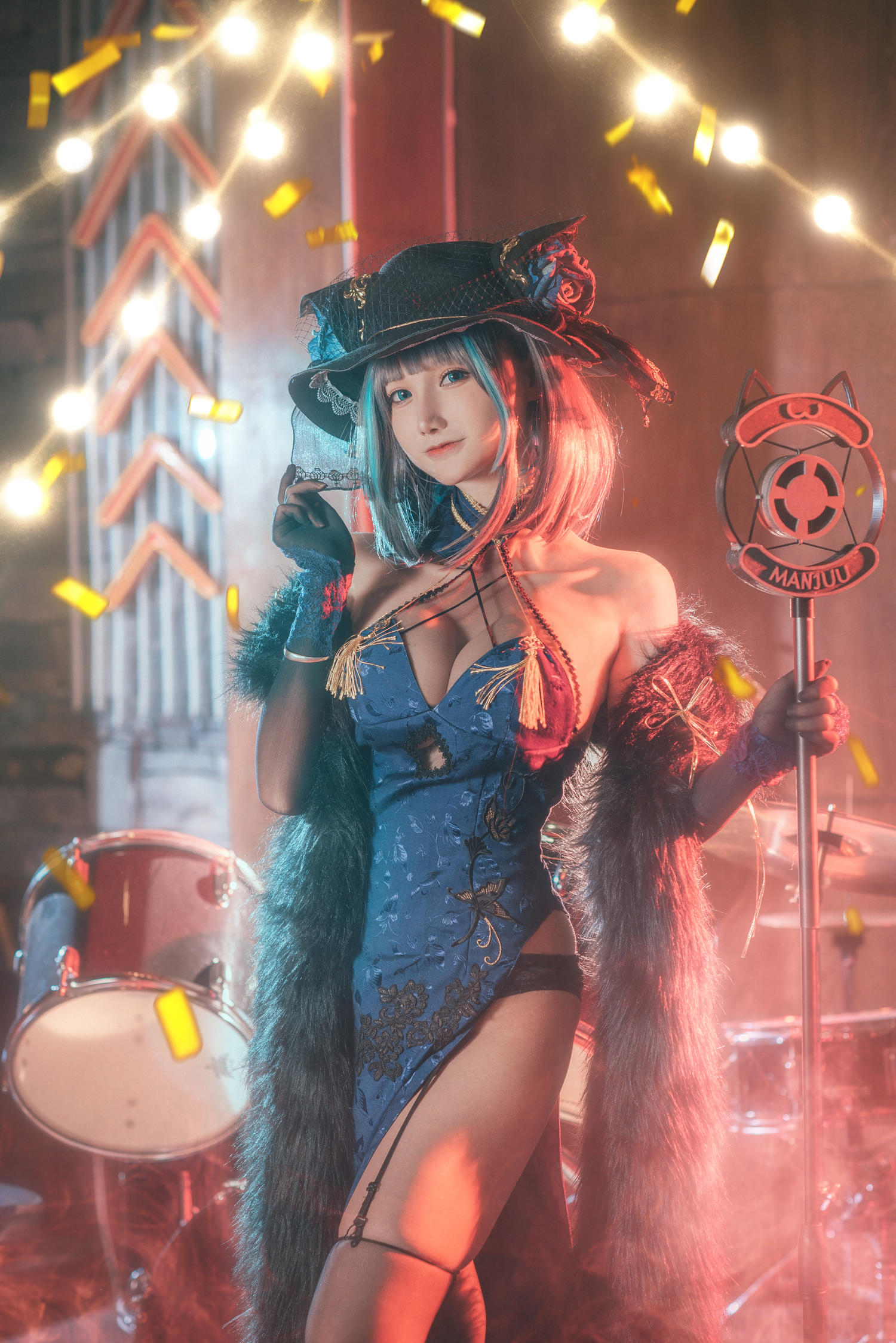 仙九Airi - 柴郡旗袍 [22P]