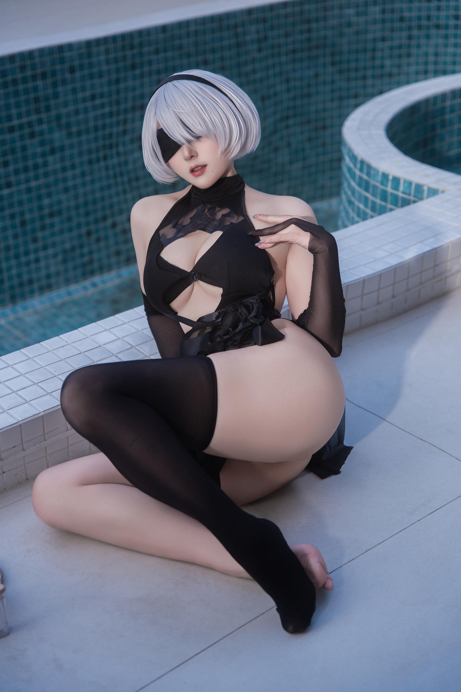 Natsuko夏夏子 NIKKE×NieR 2B水着 [83P-706MB]