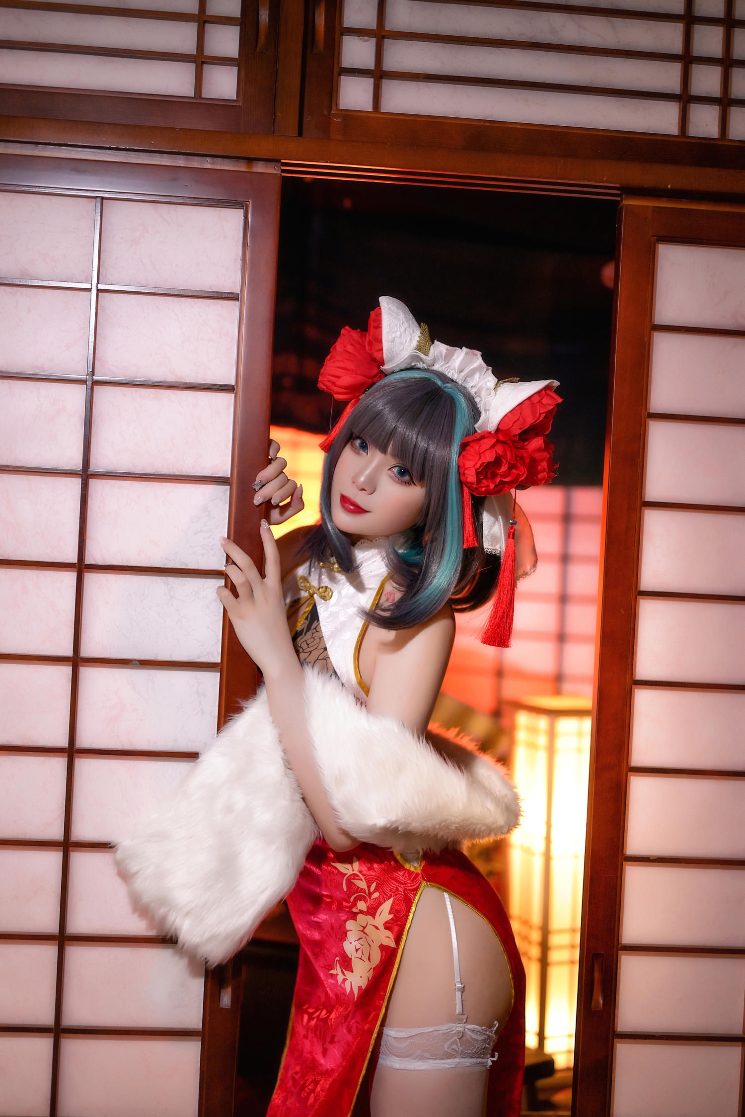 Zyra秋 碧蓝航线 柴郡 红旗袍 [20P-176MB]