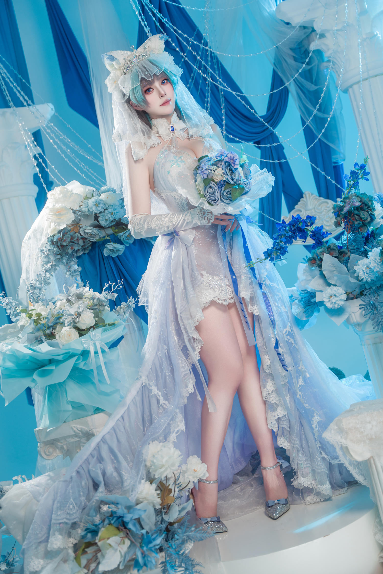 Natsuko夏夏子 碧蓝航线 柴郡婚纱 [70P-623MB]