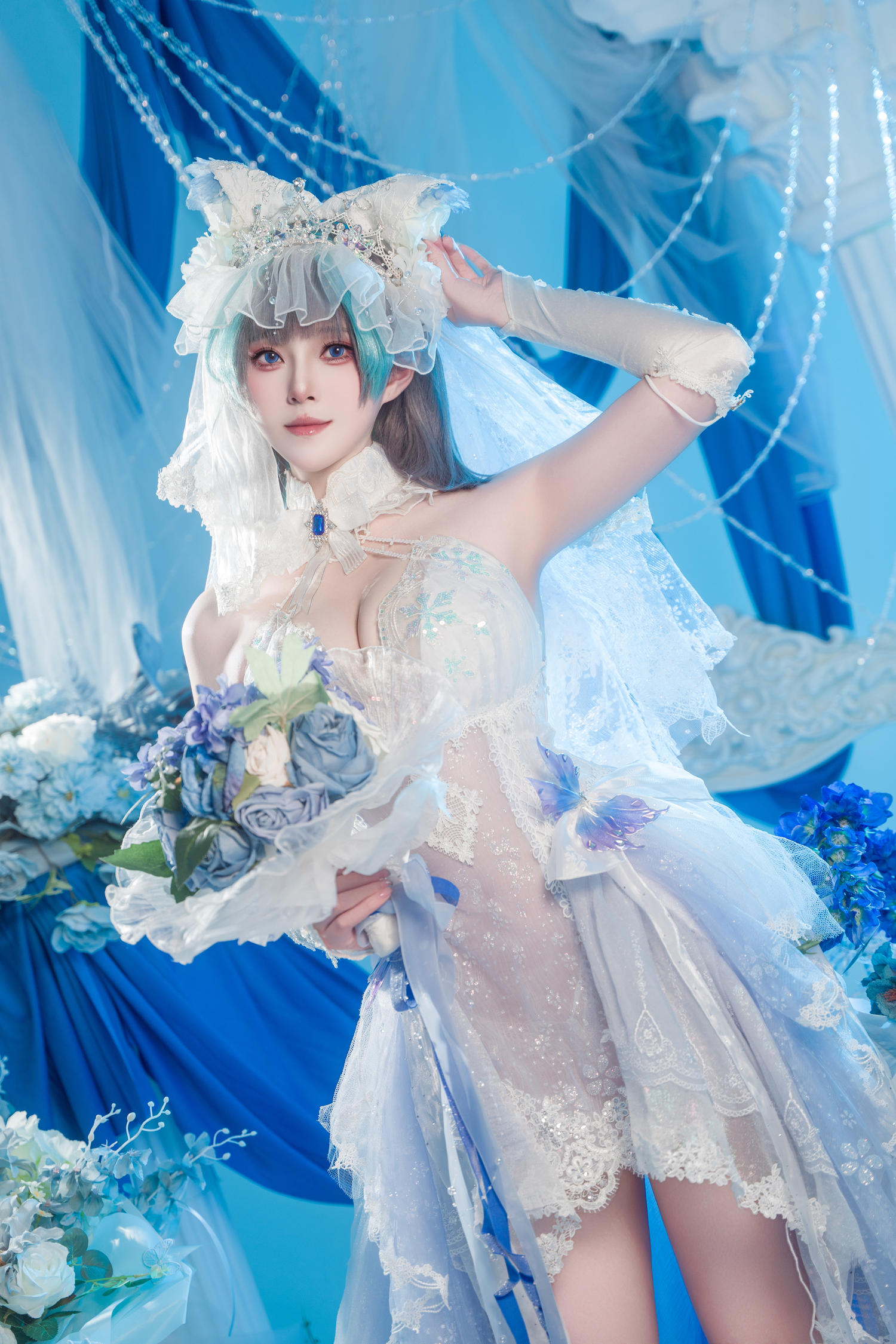 Natsuko夏夏子 碧蓝航线 柴郡婚纱 [70P-623MB]