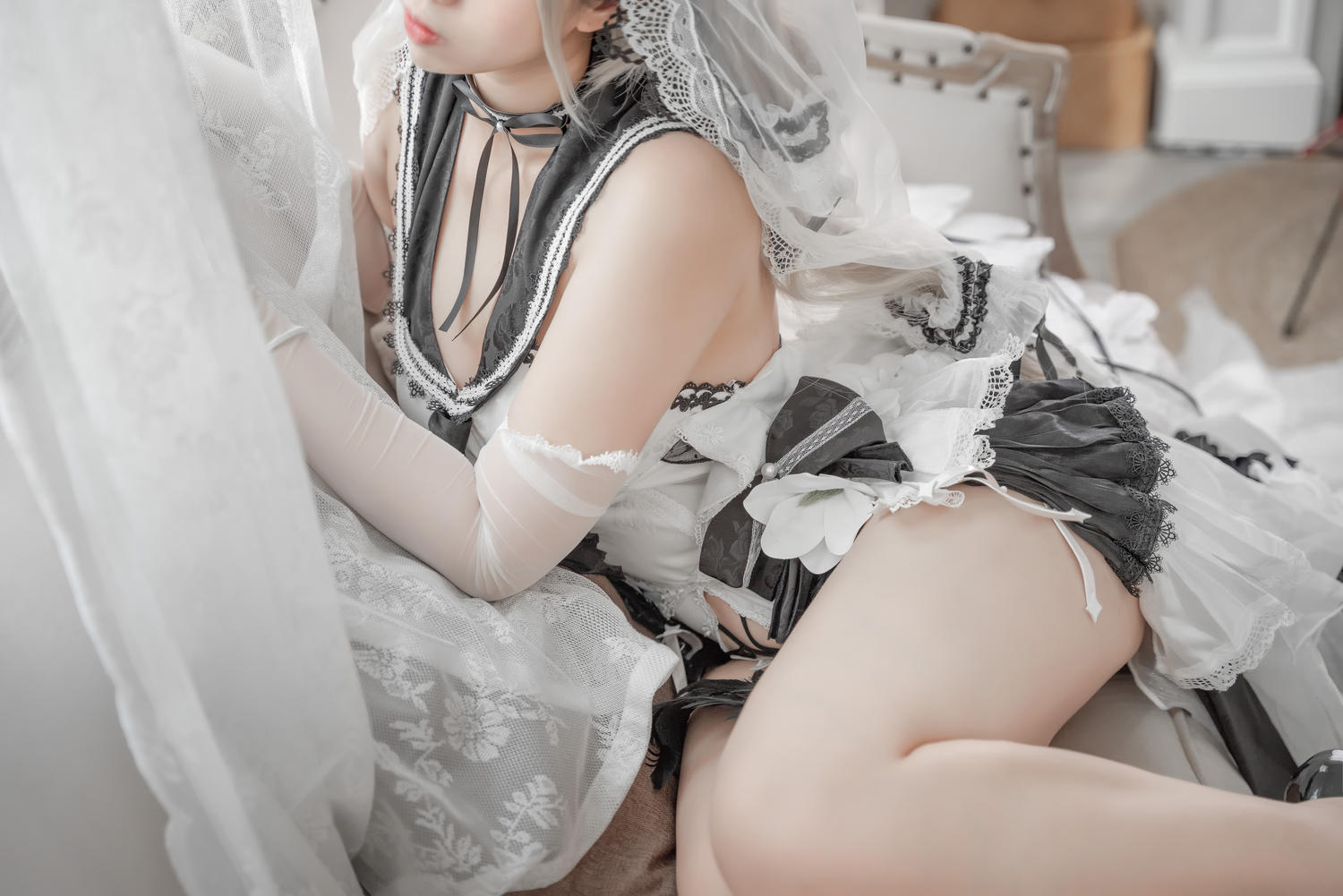 Meroko_魅瞳 - 可畏 梳妆的“大小姐” [41P]