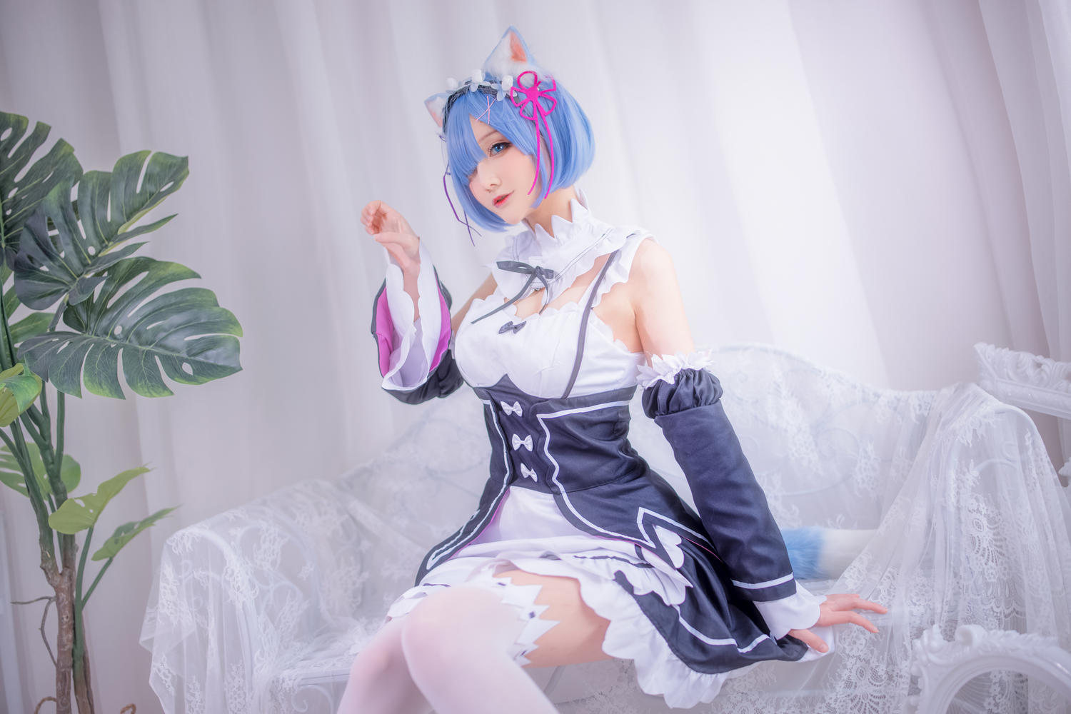 仙九Airi - 猫耳蕾姆 [15P]