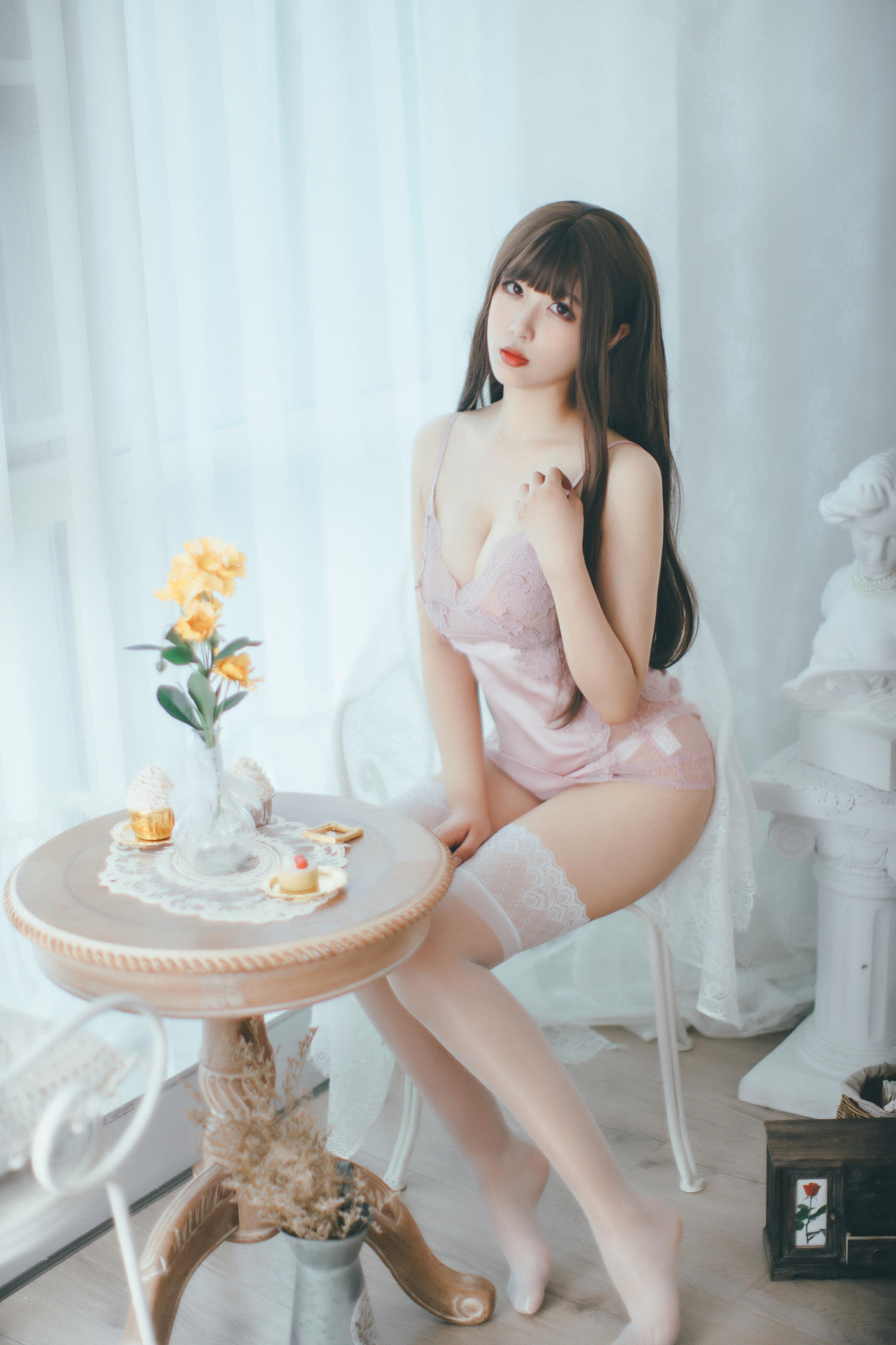 轩萧学姐 - 睡衣 [60P]