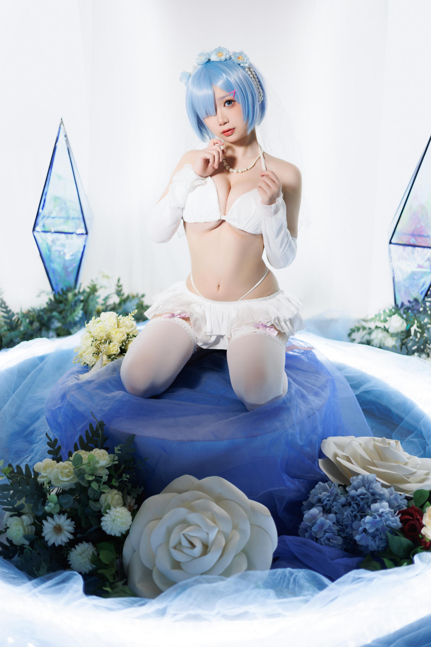 樱落酱 - 雷姆花嫁 [25P]