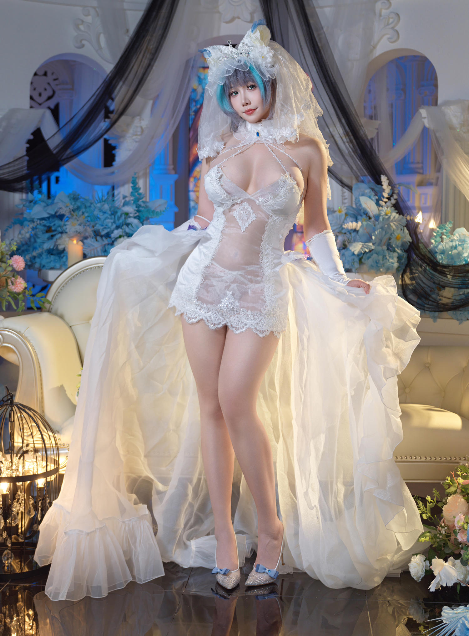 麻花麻花酱 碧蓝航线 柴郡内衣花嫁 [32P2V-710MB]