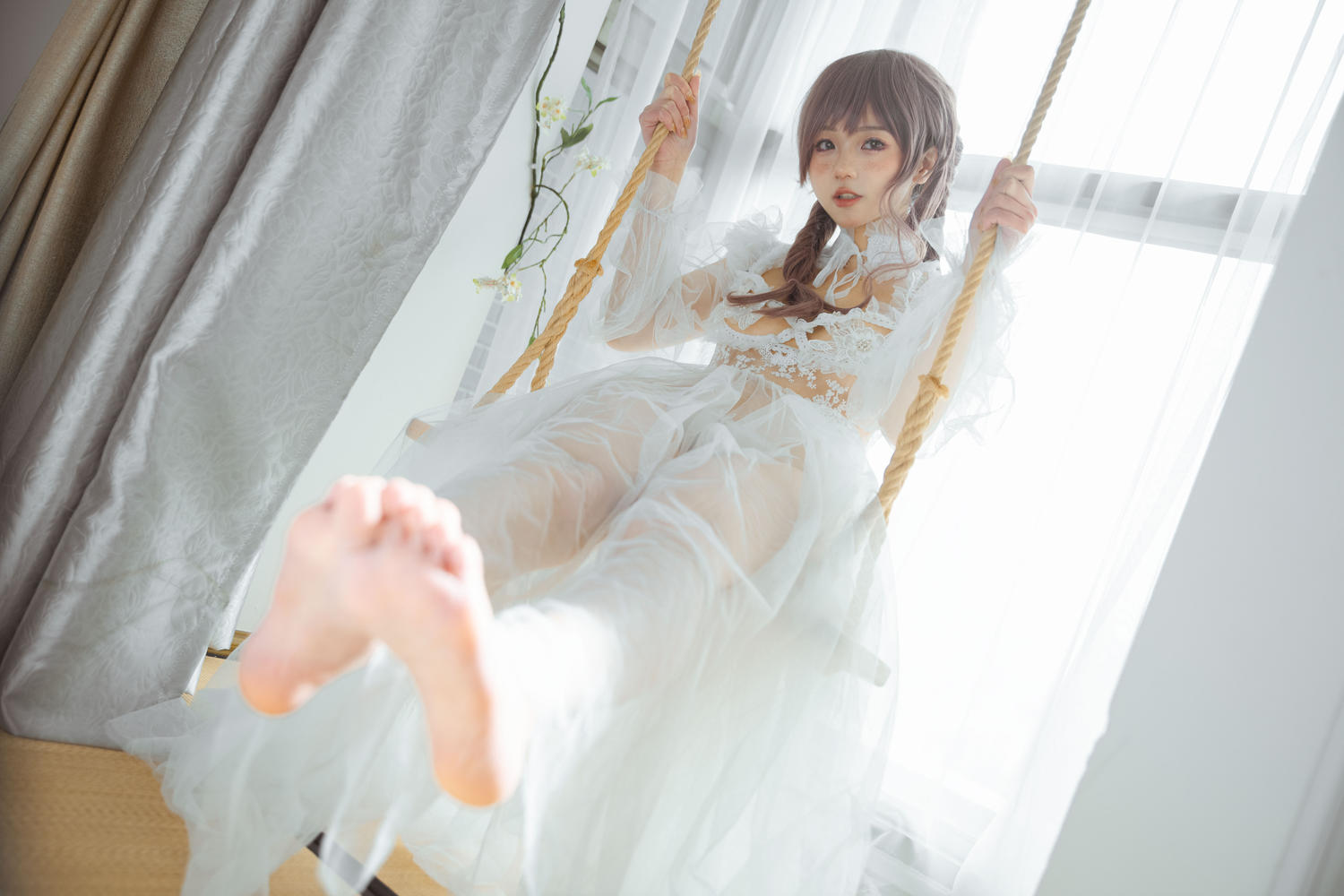 蓝小沂Kiki - 油画风纱裙 [35P]