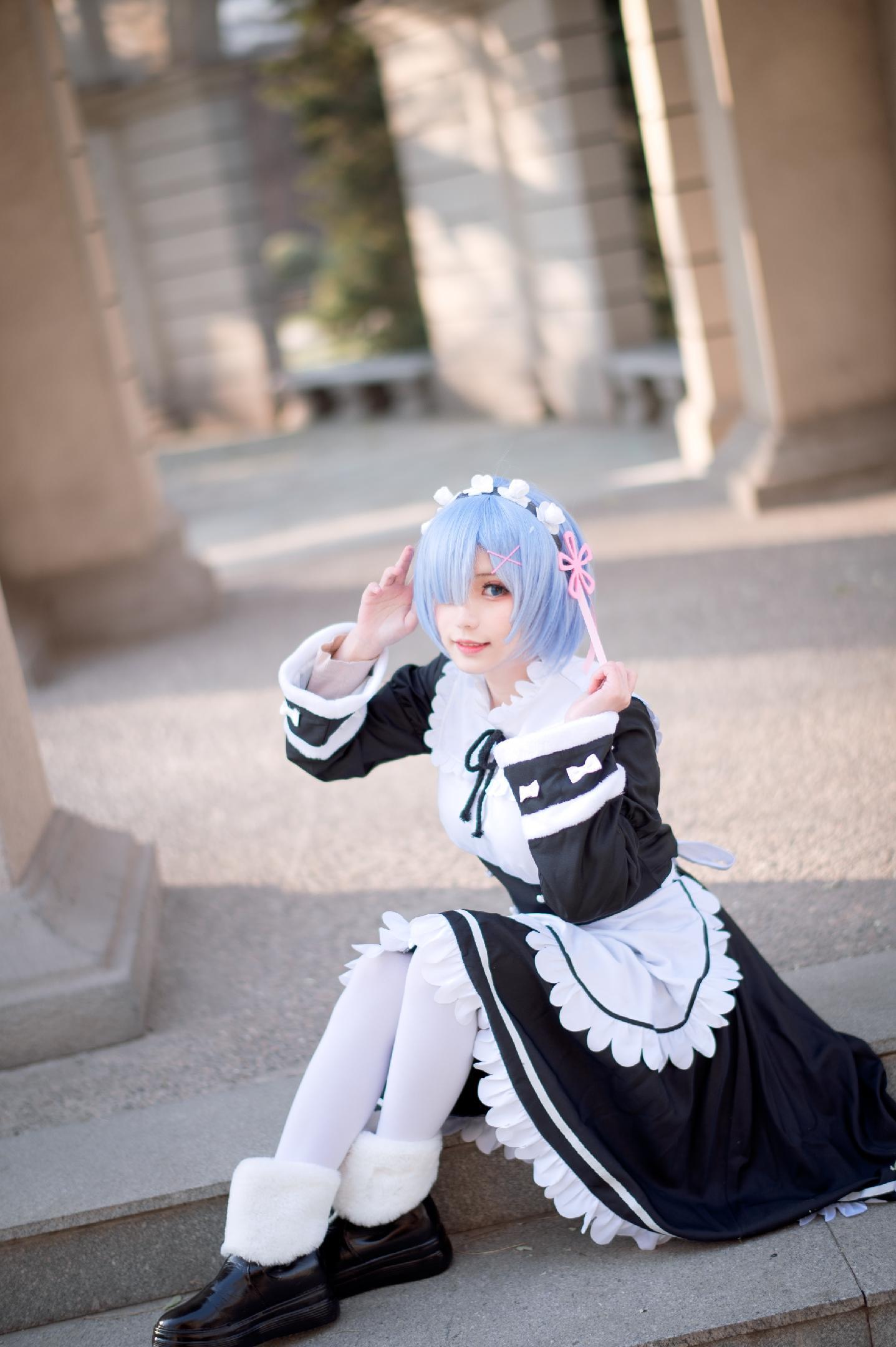 花柒Hana - 蕾姆冬装 [25P]