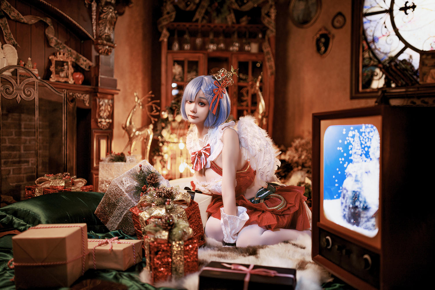 阿雪雪 圣诞小天使 蕾姆 [86P-2.07GB]