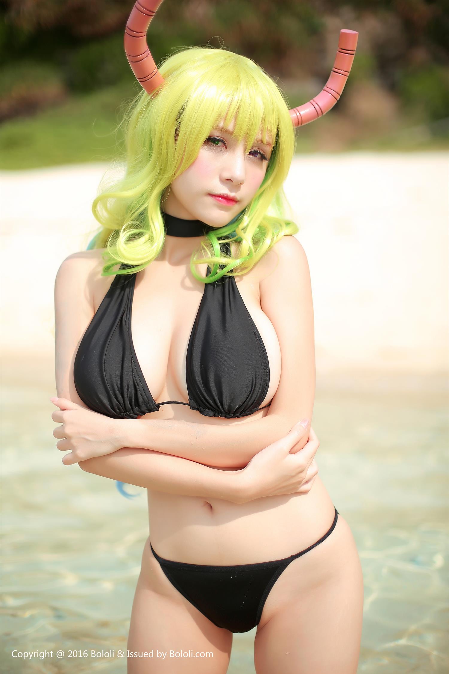 [BoLoLi波萝社] 新刊 2017.05.06 BOL.052 柳侑绮&夏美酱 妹抖龙比基尼  [31P]