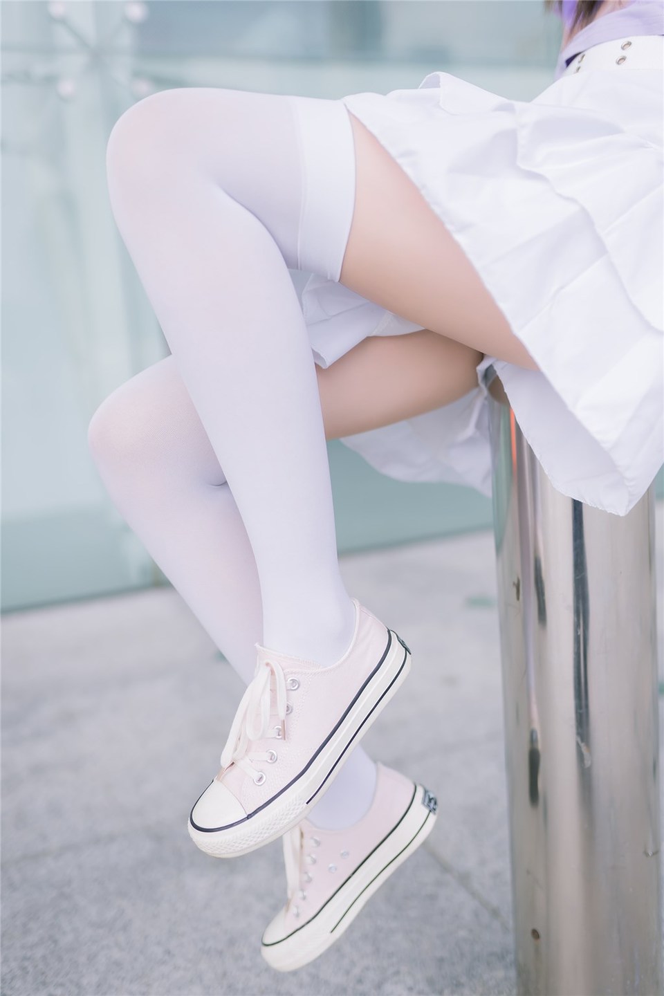 少女写真@白裙白丝 [39P]