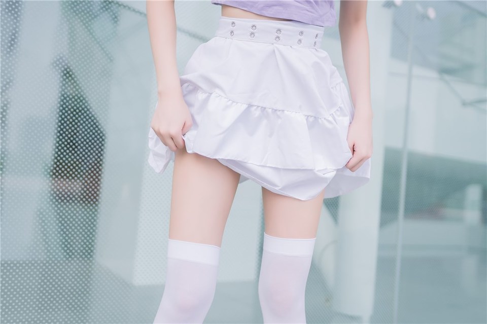 少女写真@白裙白丝 [39P]
