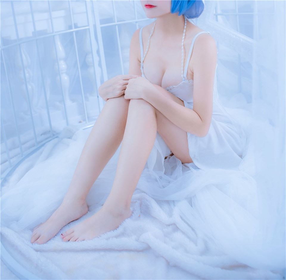 少女写真@雷姆白裙和兔女郎 [42P]