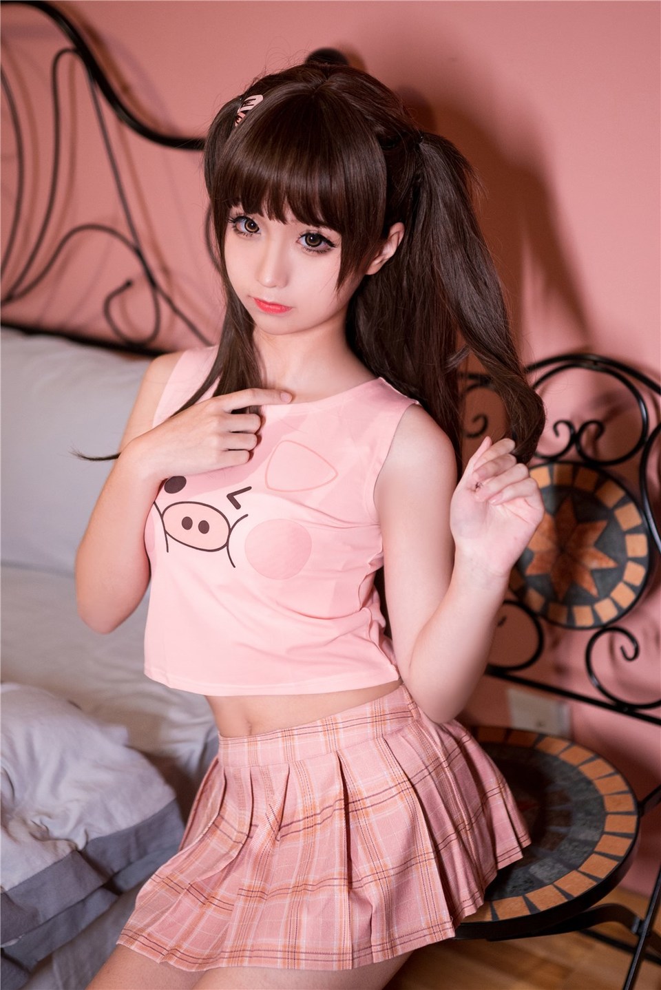 少女写真@粉色小猪T恤 [40P]