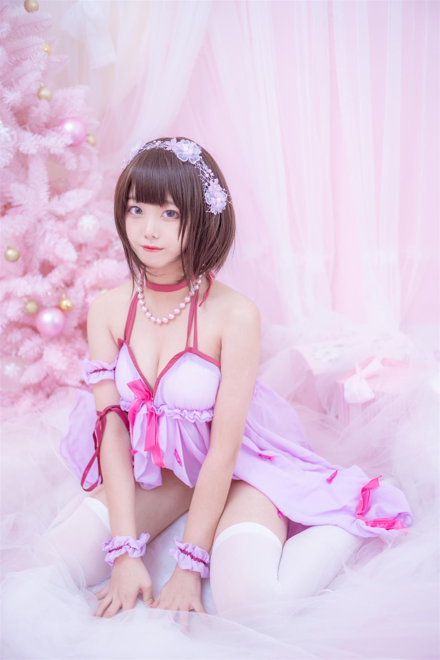 蜜汁猫裘 加藤惠睡衣 [14P-173MB]