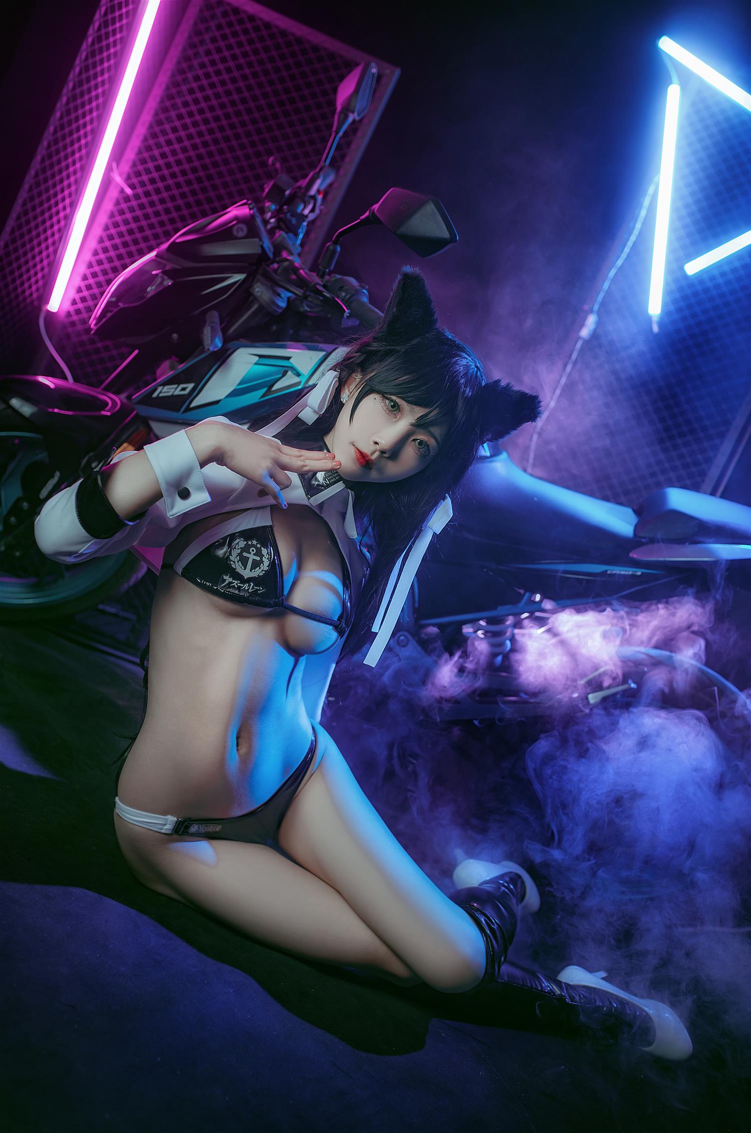 水淼aqua 爱宕犬 机车 [17P-167MB]