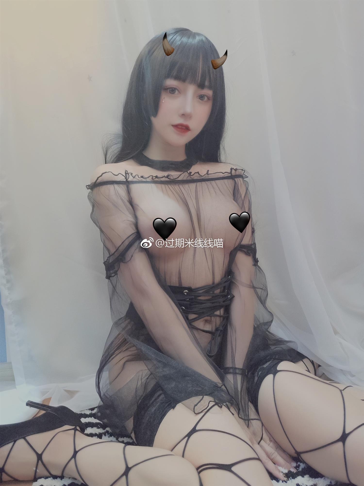 过期米线线喵 黑纱 [36P-53MB]