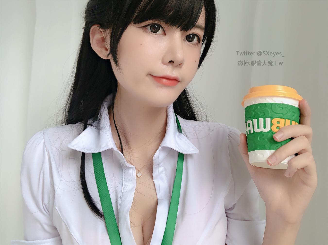 眼酱大魔王w 黑丝ol 猫耳 [14P-53MB]