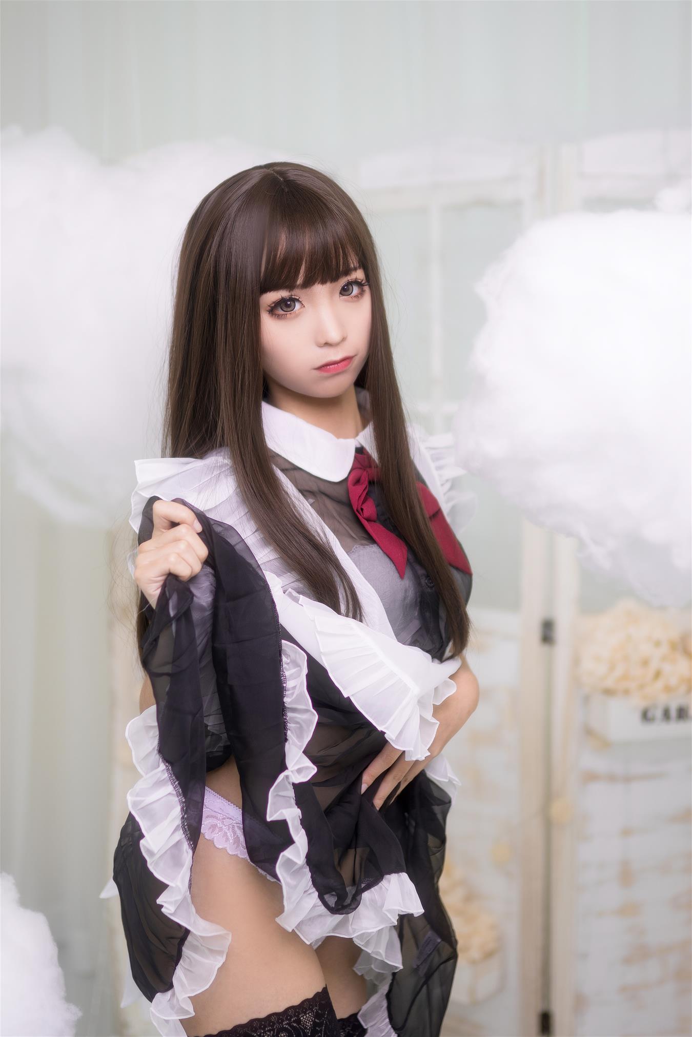 蠢沫沫 短透明女仆 [42P-450MB]