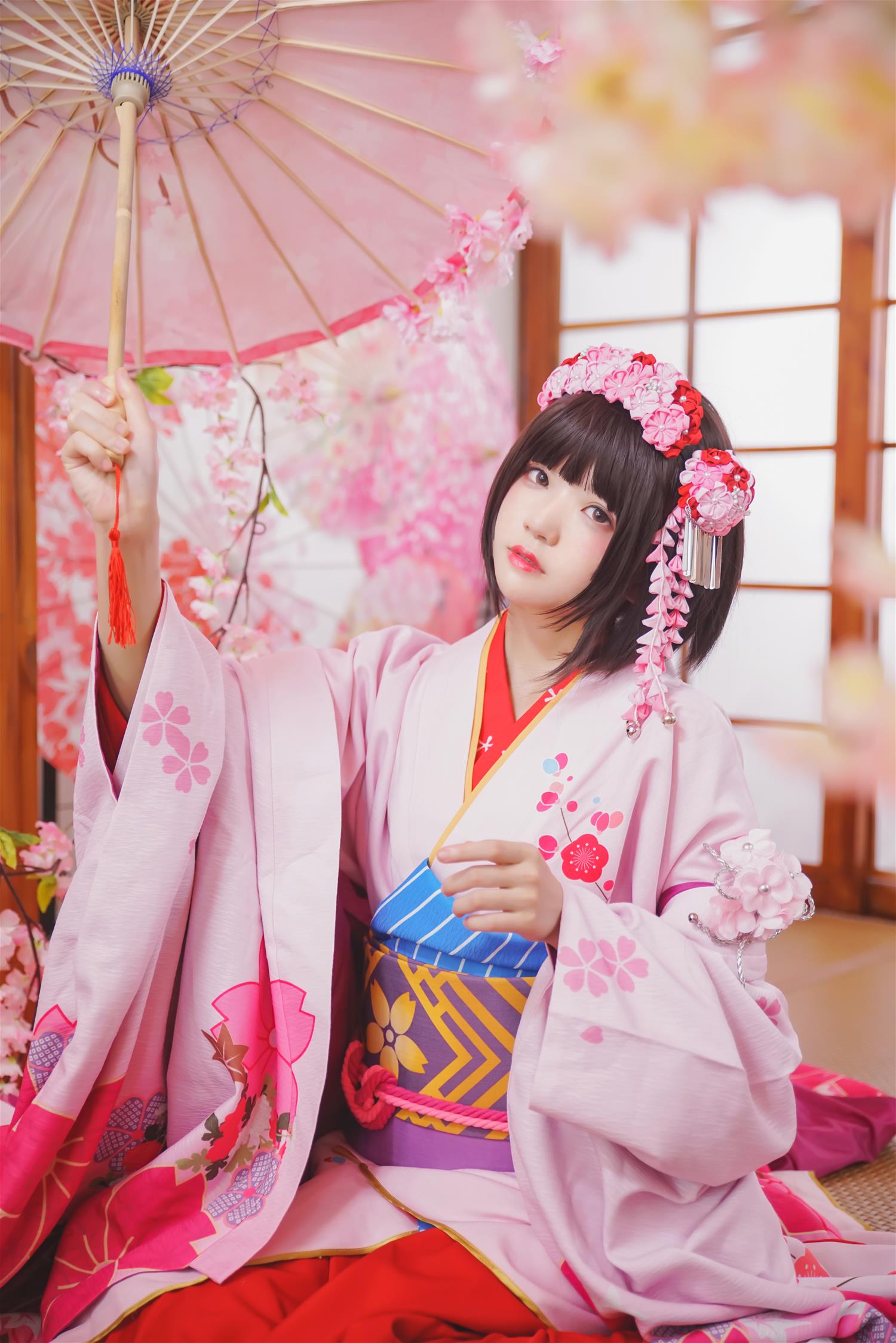 桜桃喵 加藤惠 和服 [23P-368MB]