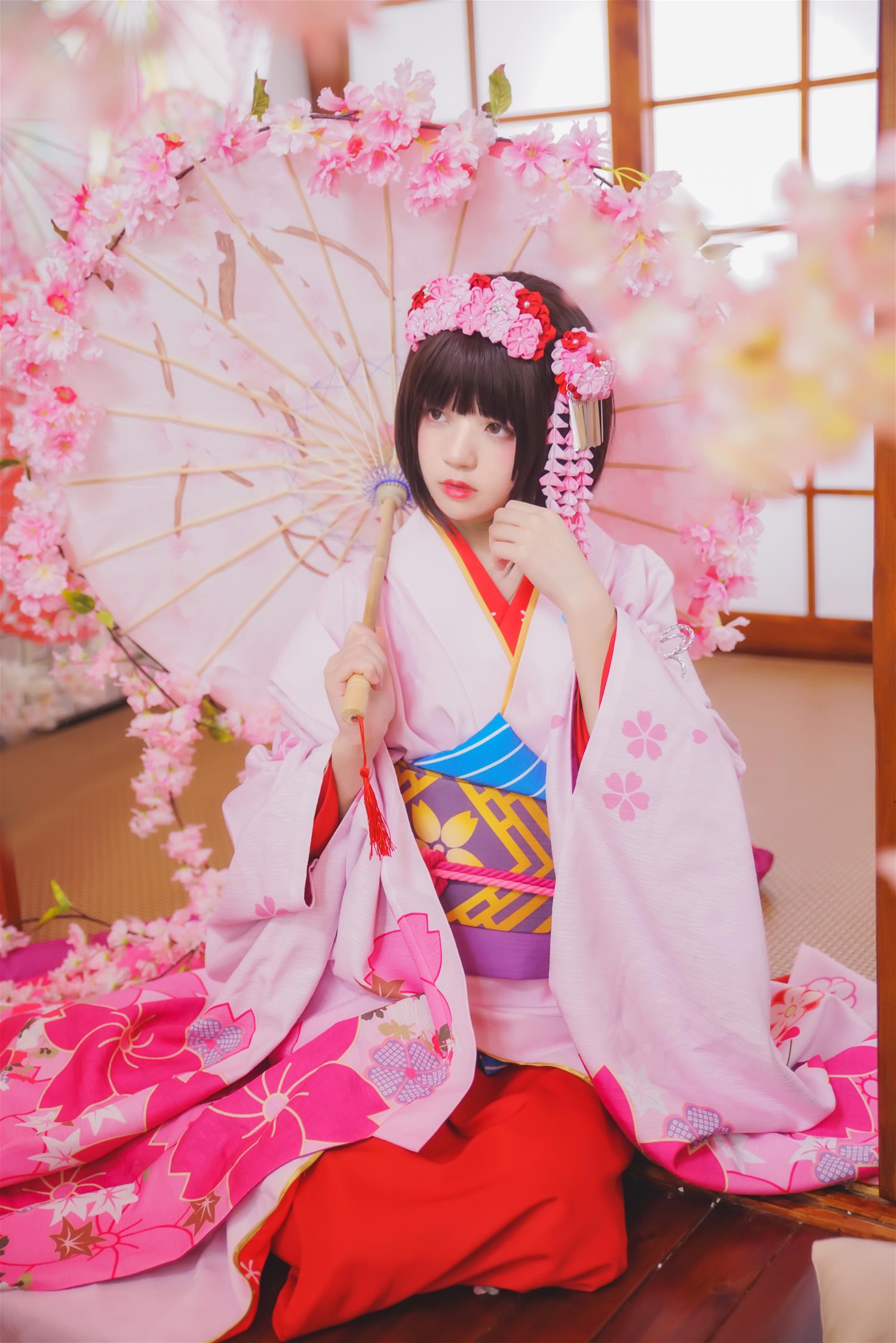 桜桃喵 加藤惠 和服 [23P-368MB]